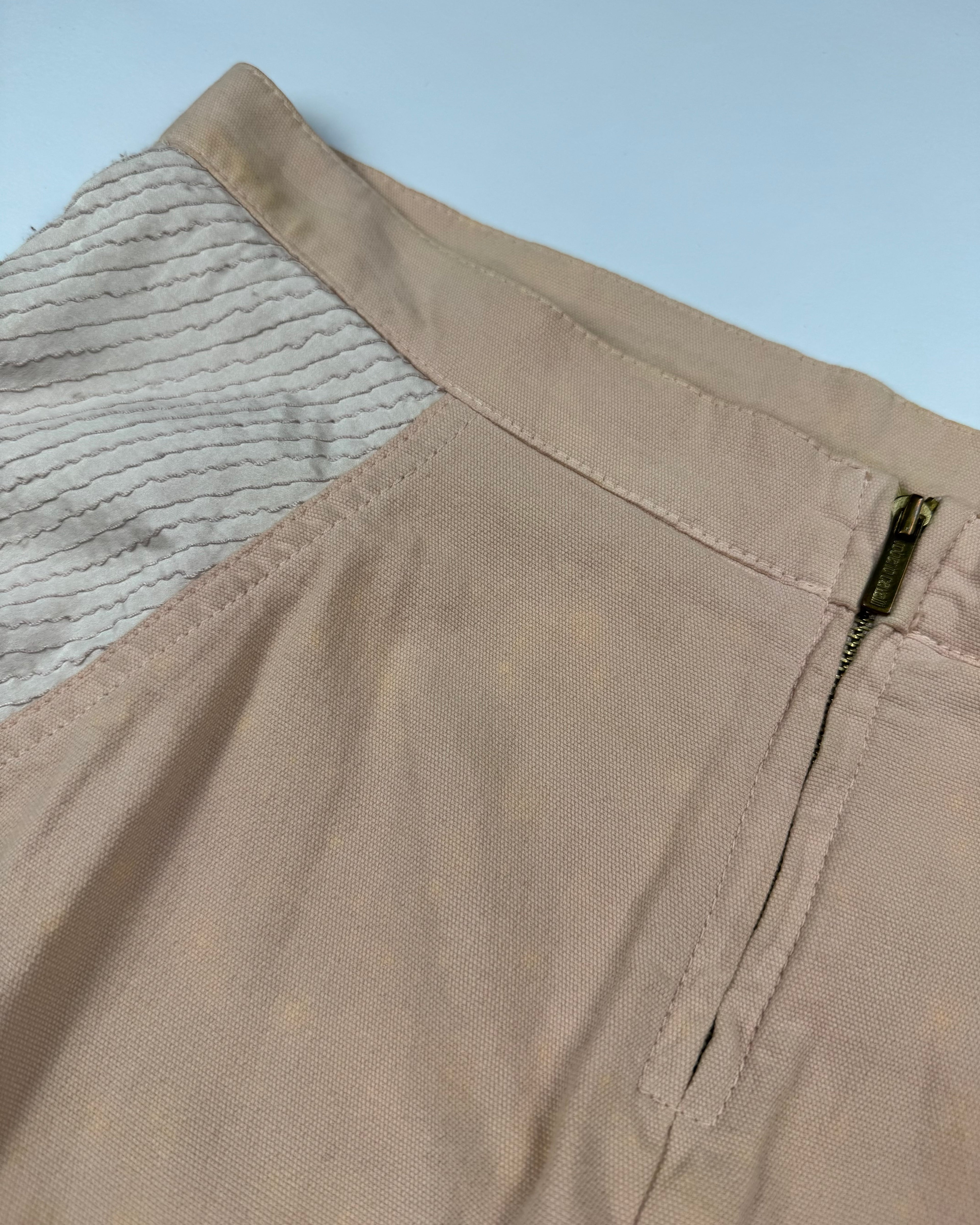 Roberto Cavalli fishtail silk panelled skirt