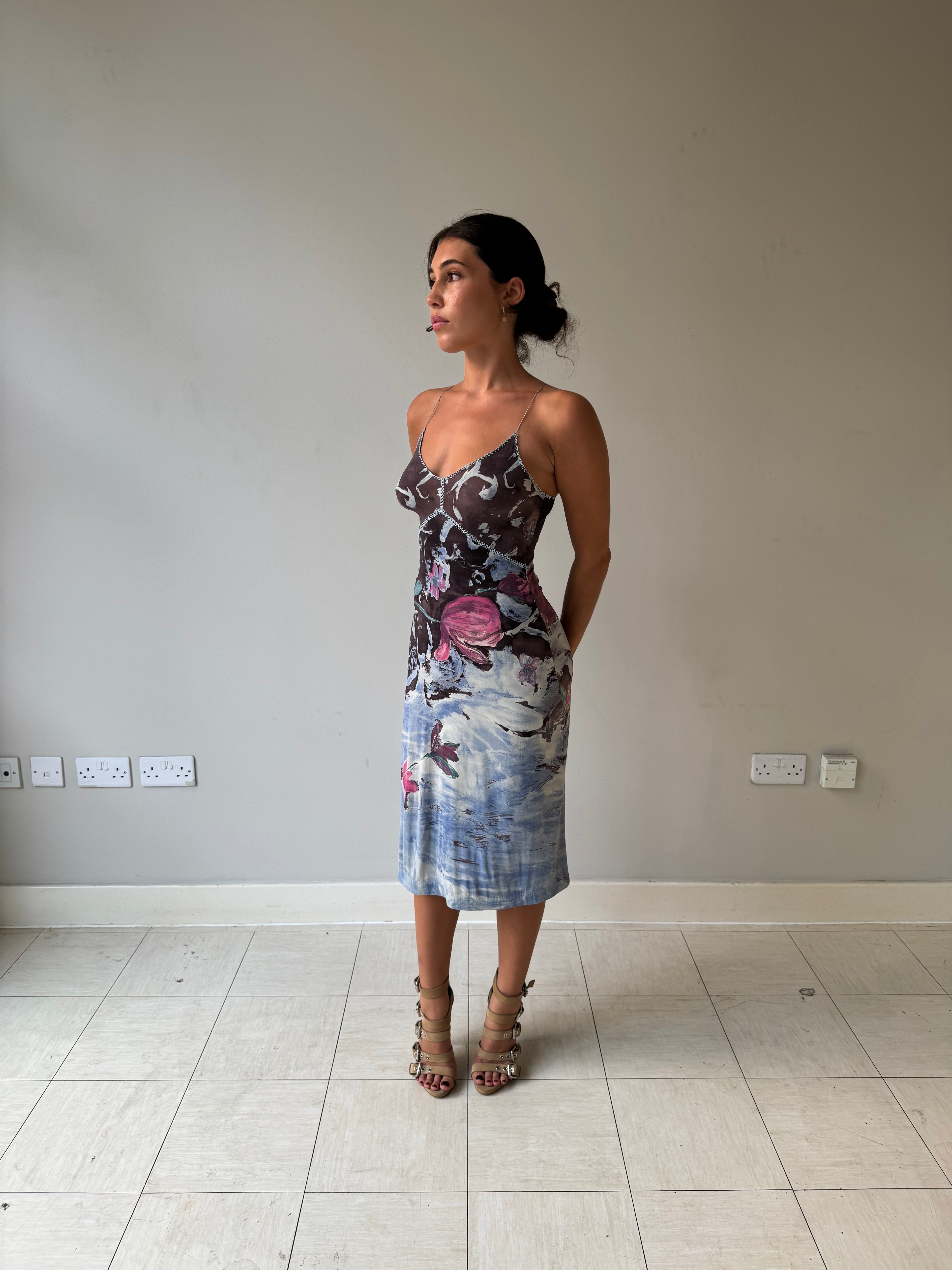 Plein Sud Jeans midi dress