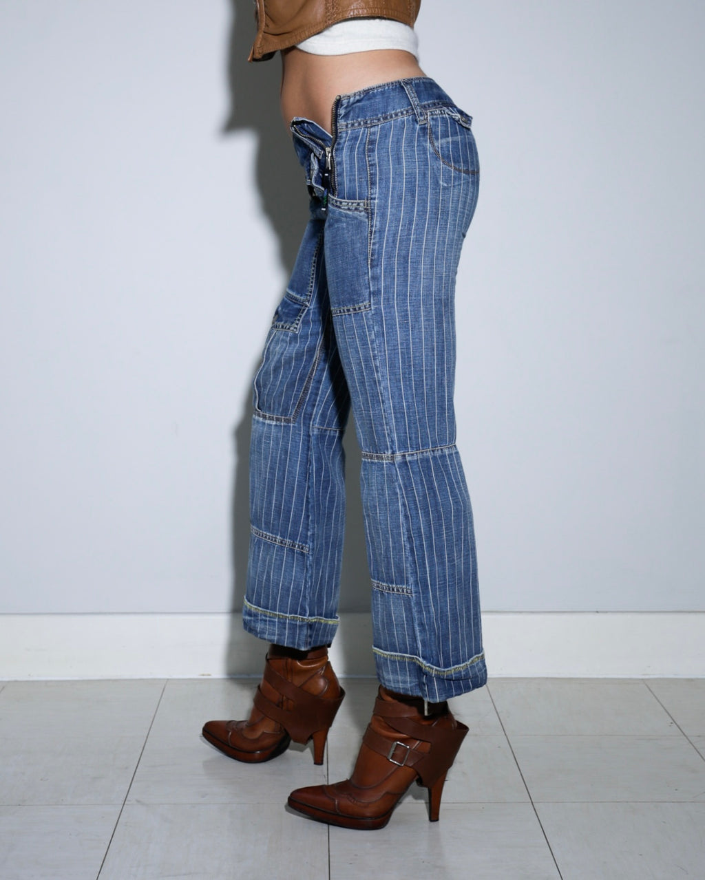Marithé + François Girbaud cropped jeans