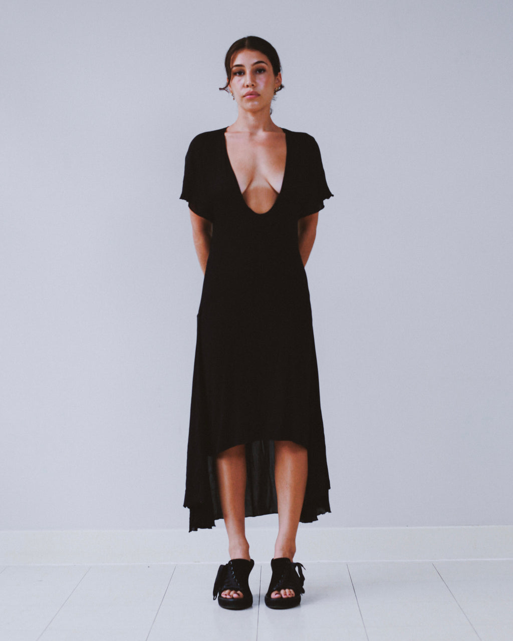 Plein Sud sheer cape dress