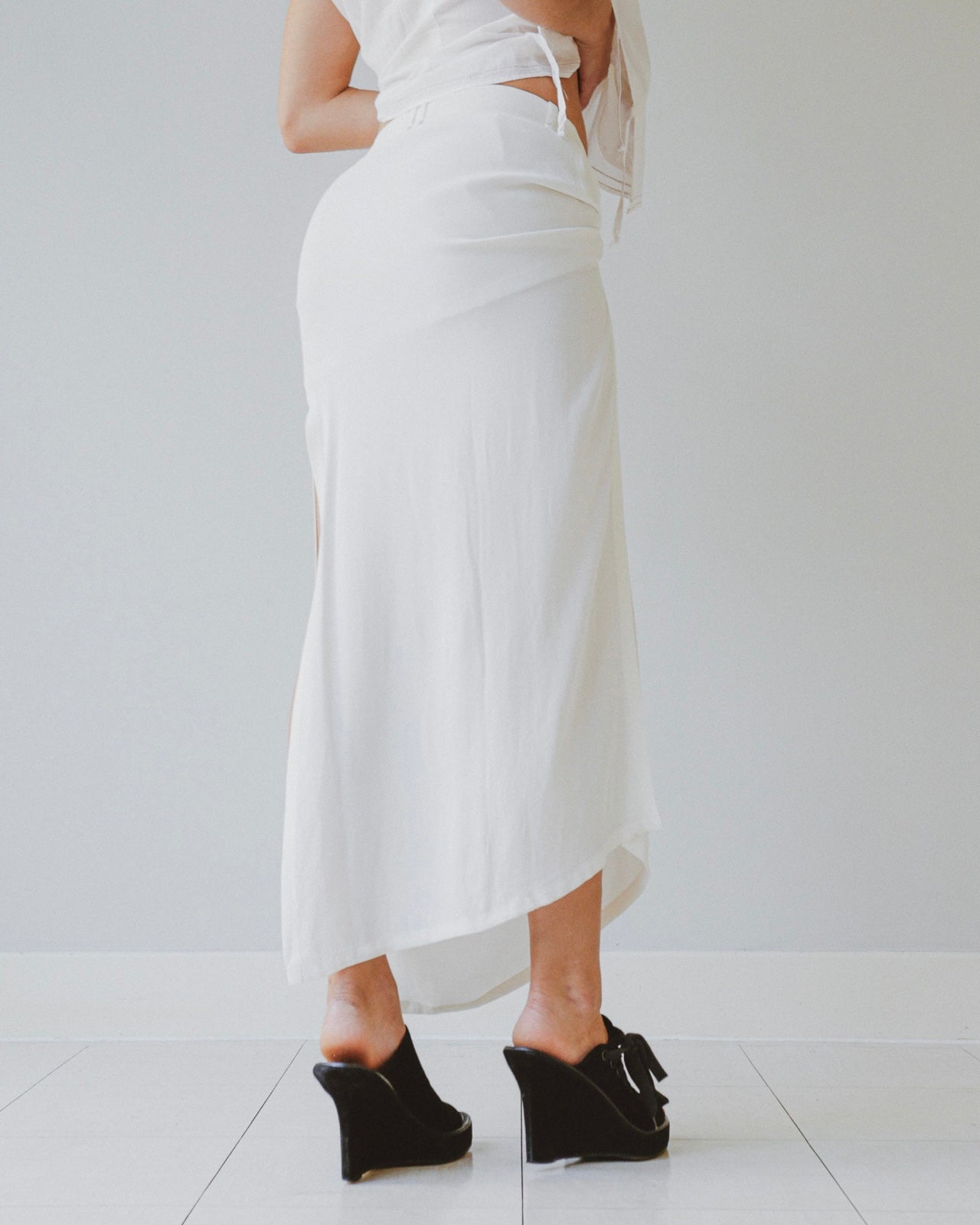Plein Sud sheer skirt