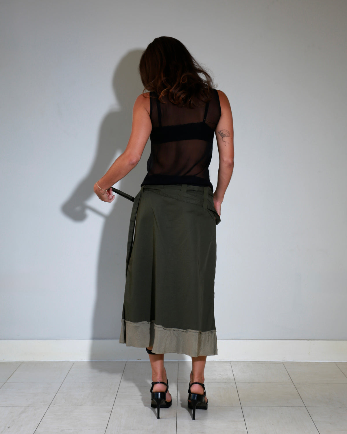 Hook and eye skirt
