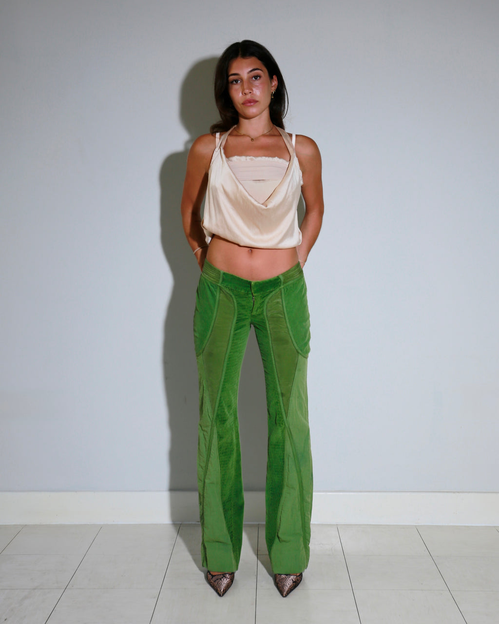 Nolita panelled trousers