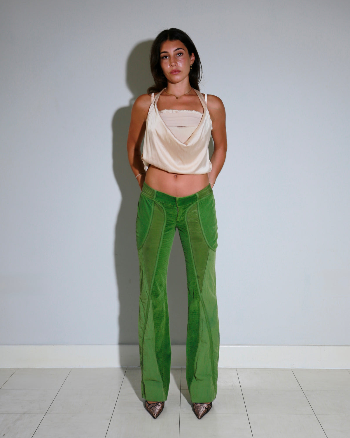 Nolita panelled trousers