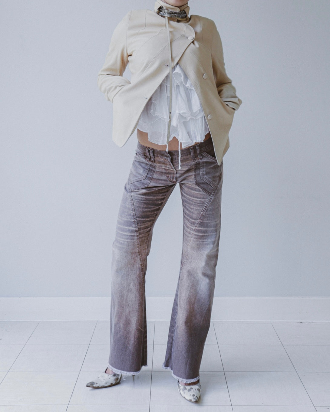 Chloé A/W 2002 leather jacket by Pheobe Philo