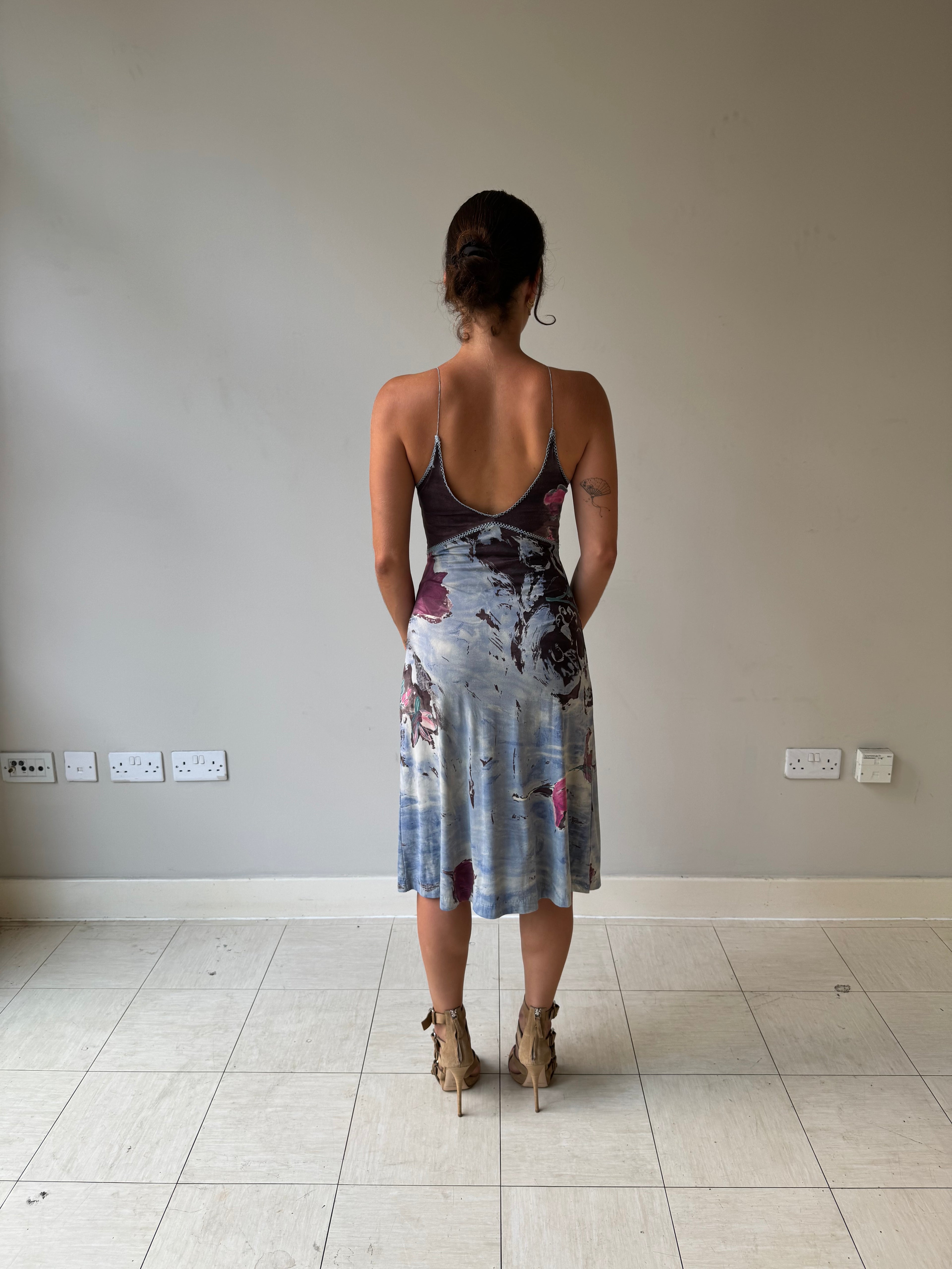 Plein Sud Jeans midi dress