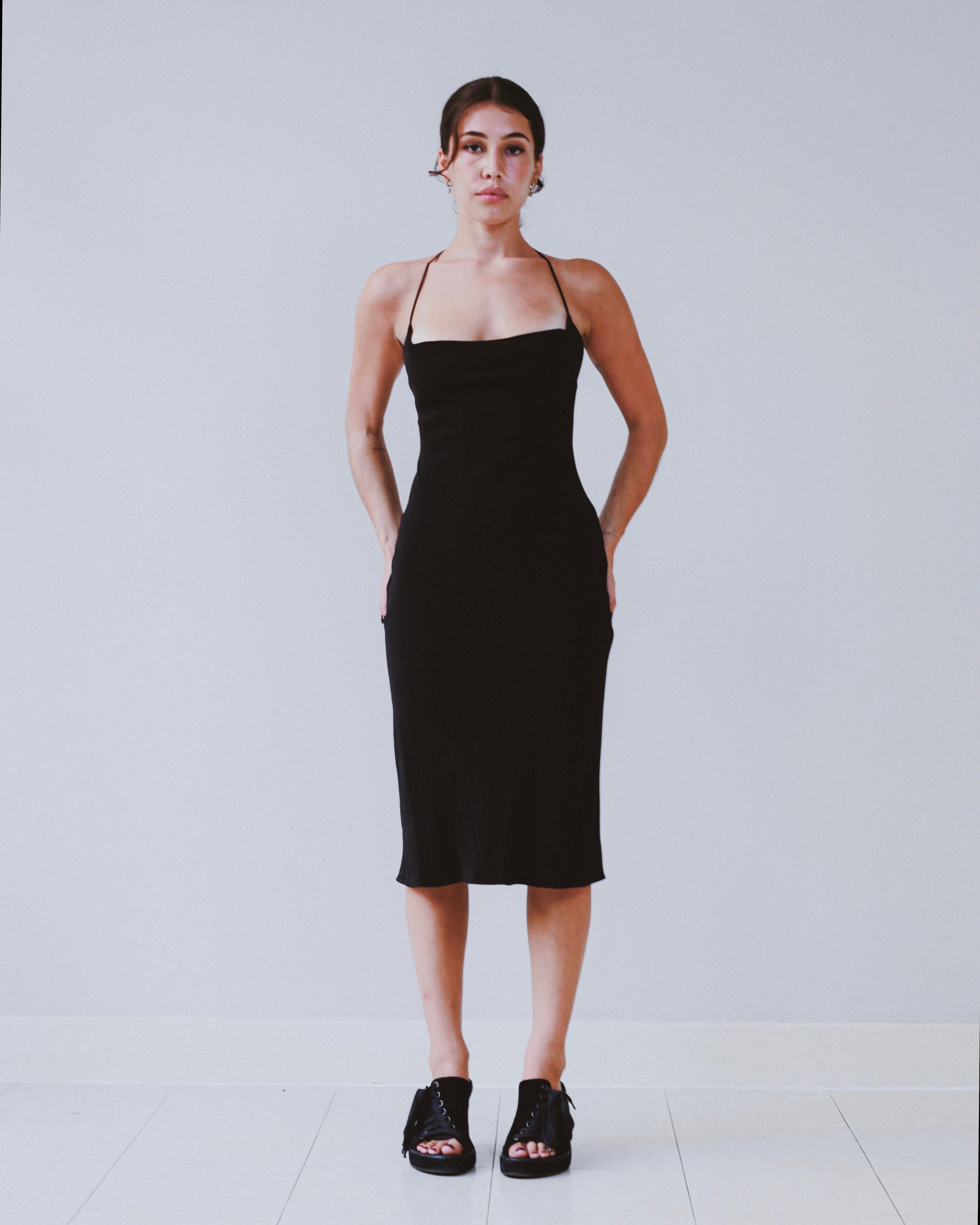 Plein Sud cowl midi dress
