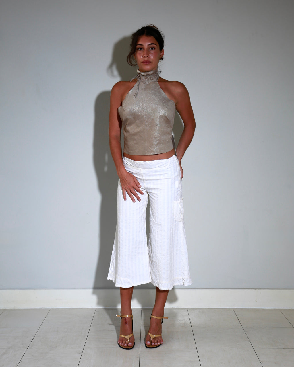 Patrizia Pepe leather top