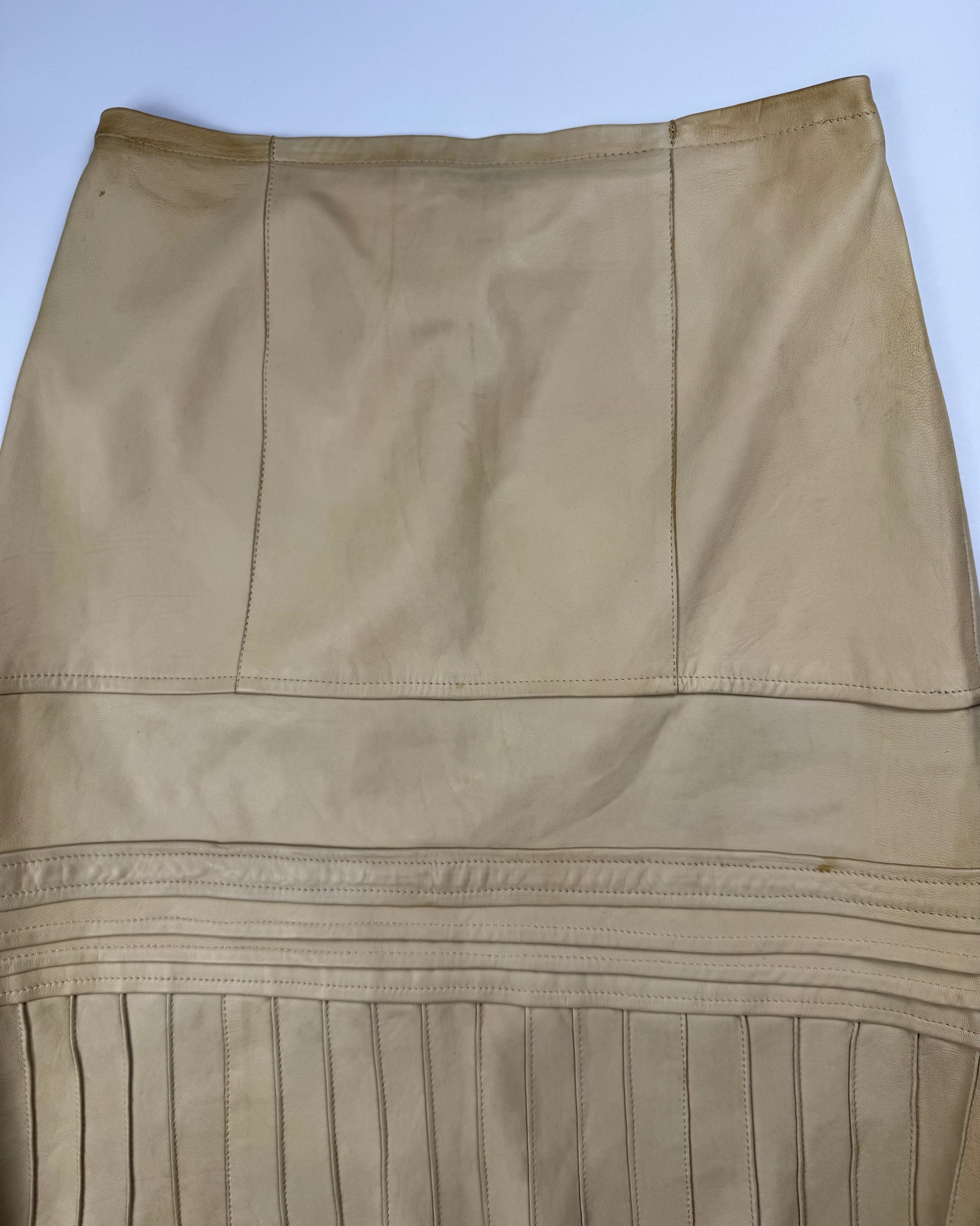 Moschino leather skirt