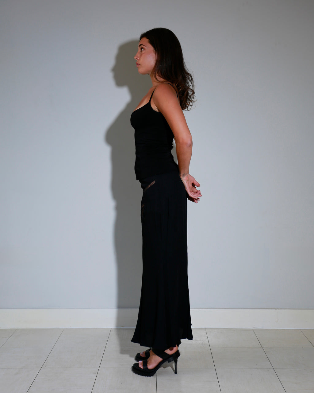 Versace gothic maxi skirt