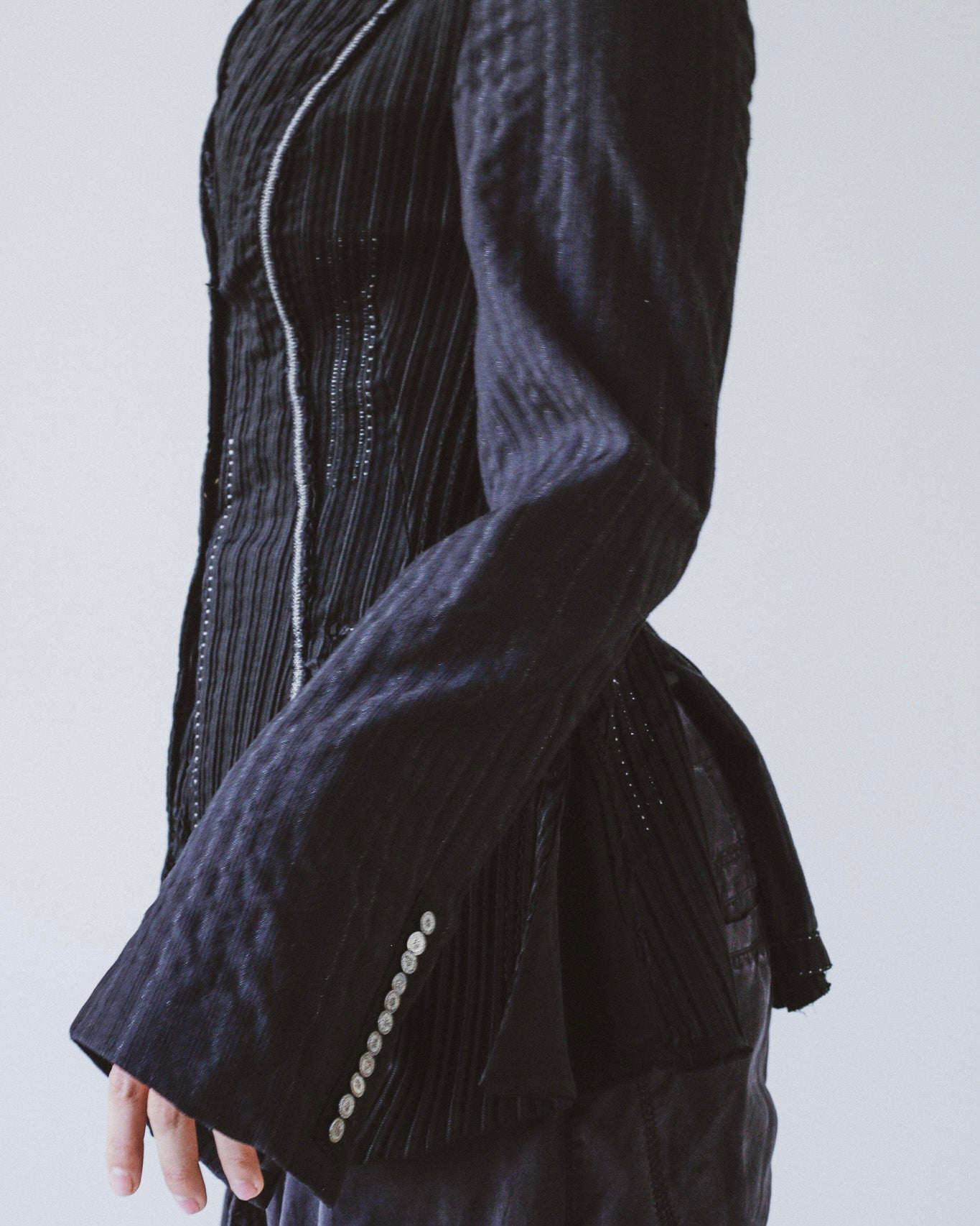 Marithé + François Girbaud pleated jacket