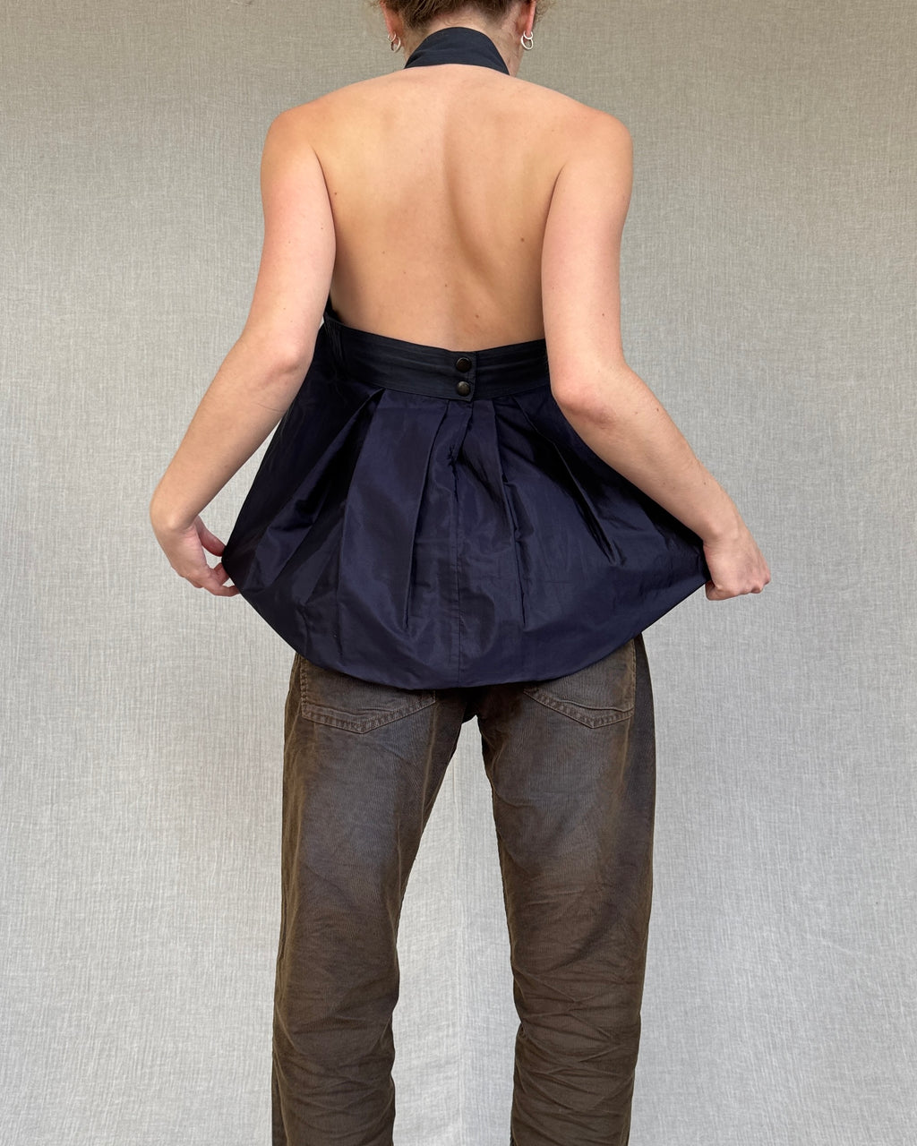 Dries Van Noten silk halter top