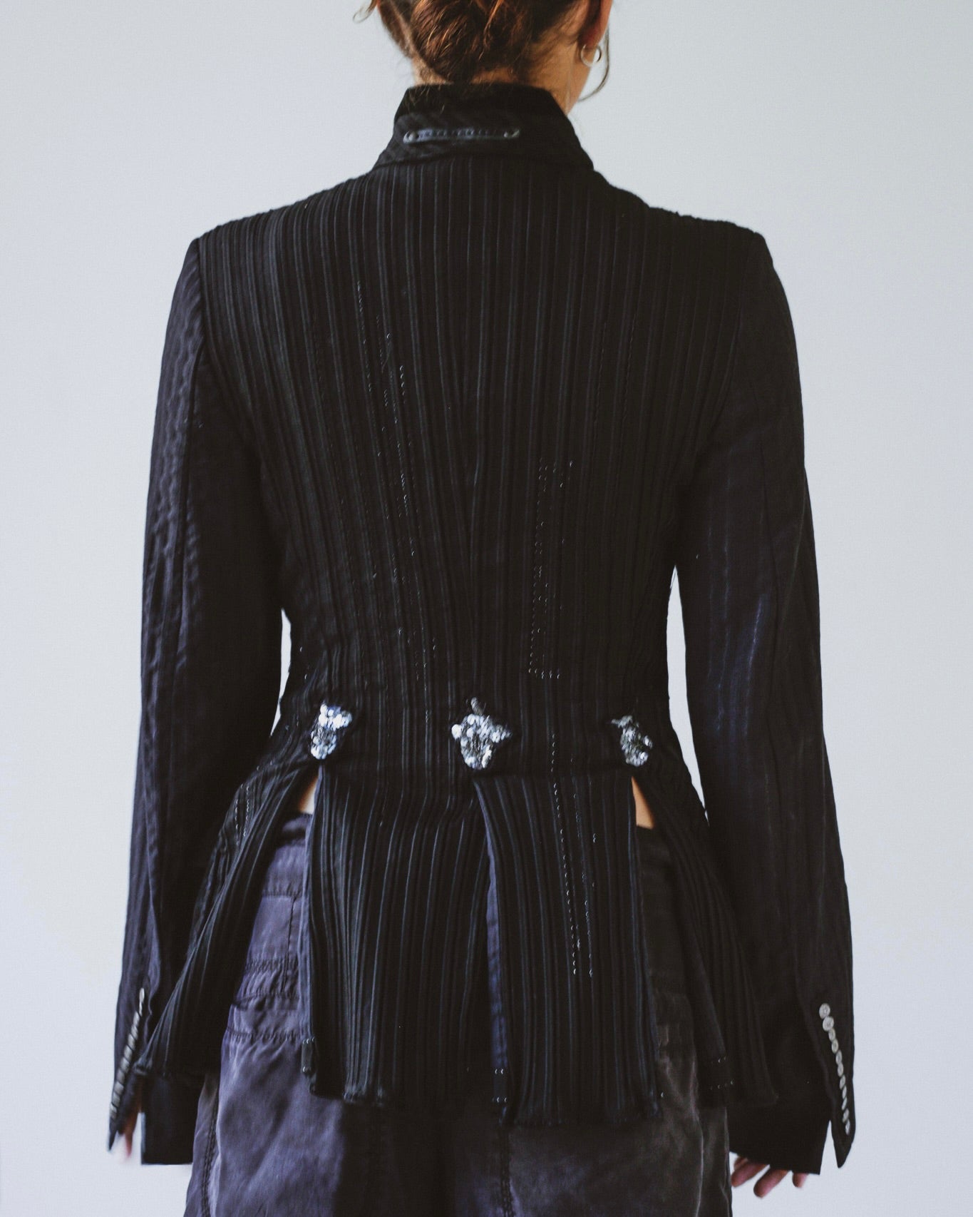Marithé + François Girbaud pleated jacket