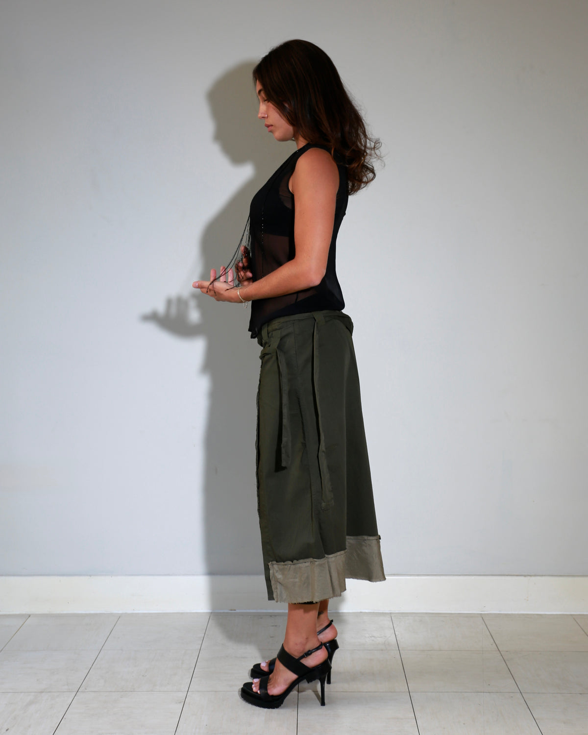 Hook and eye skirt
