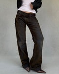 Petrol undertone corduroy trousers