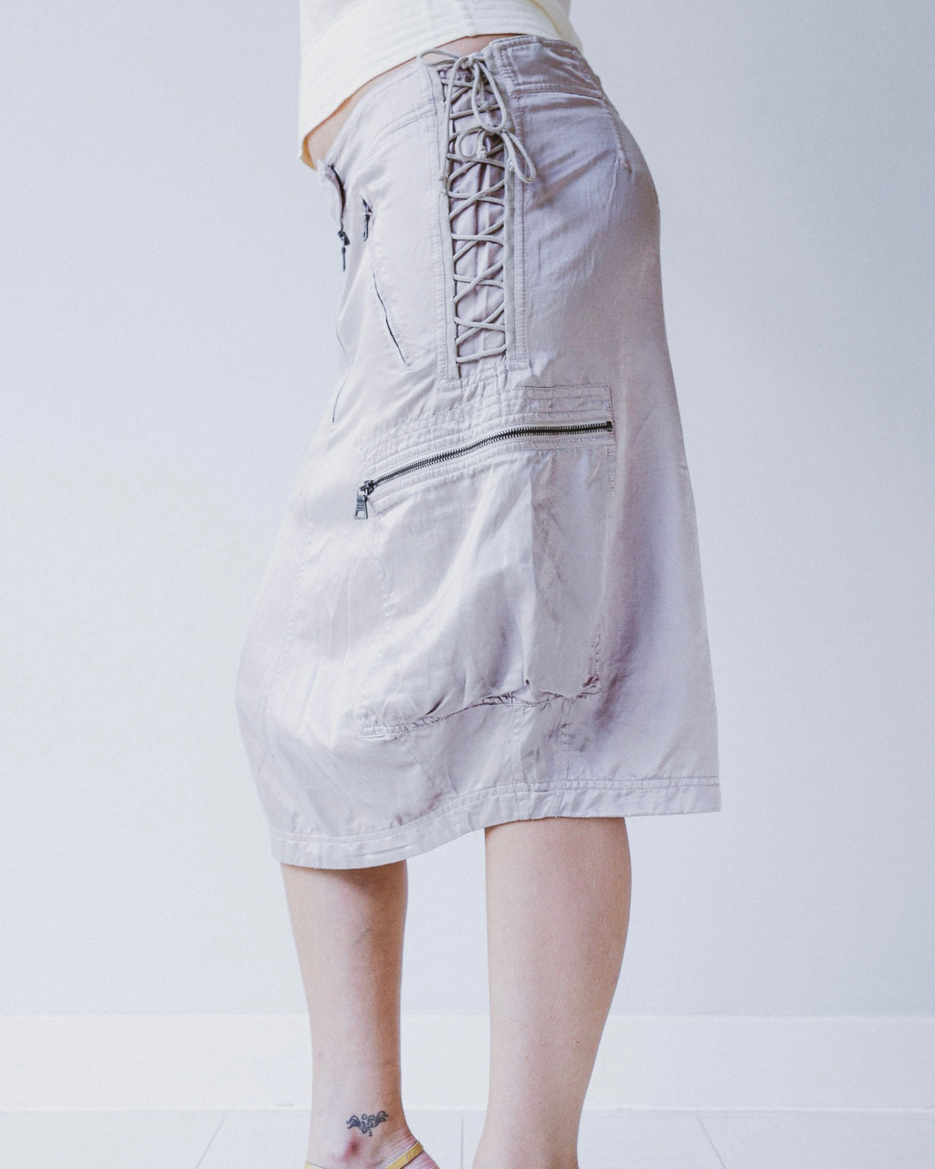 Prada S/S 2003 laced skirt