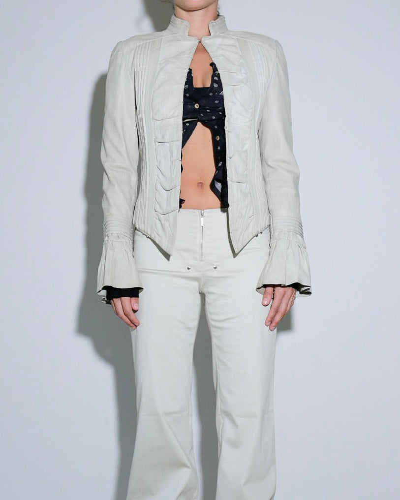 Allsaints military leather jacket