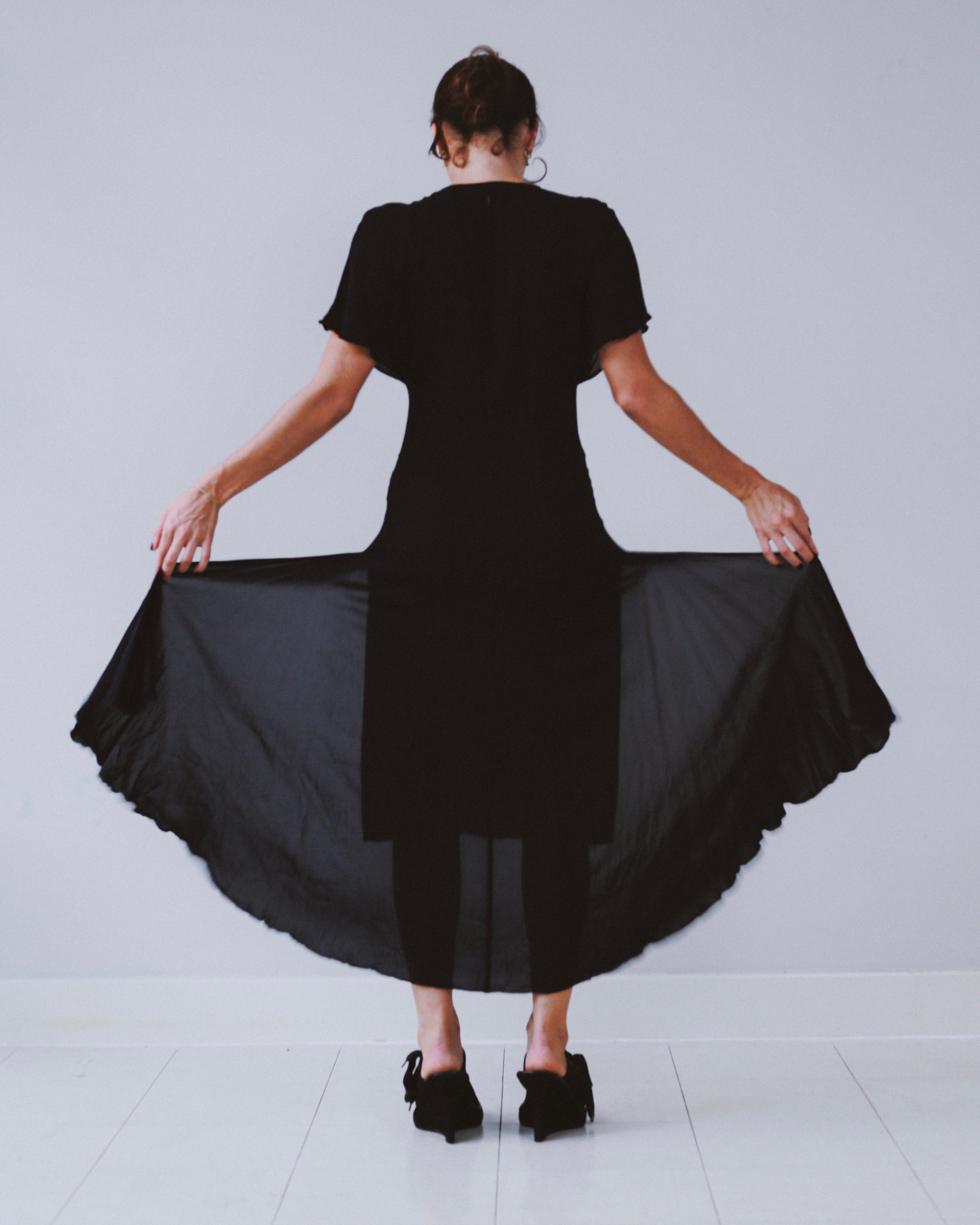 Plein Sud sheer cape dress