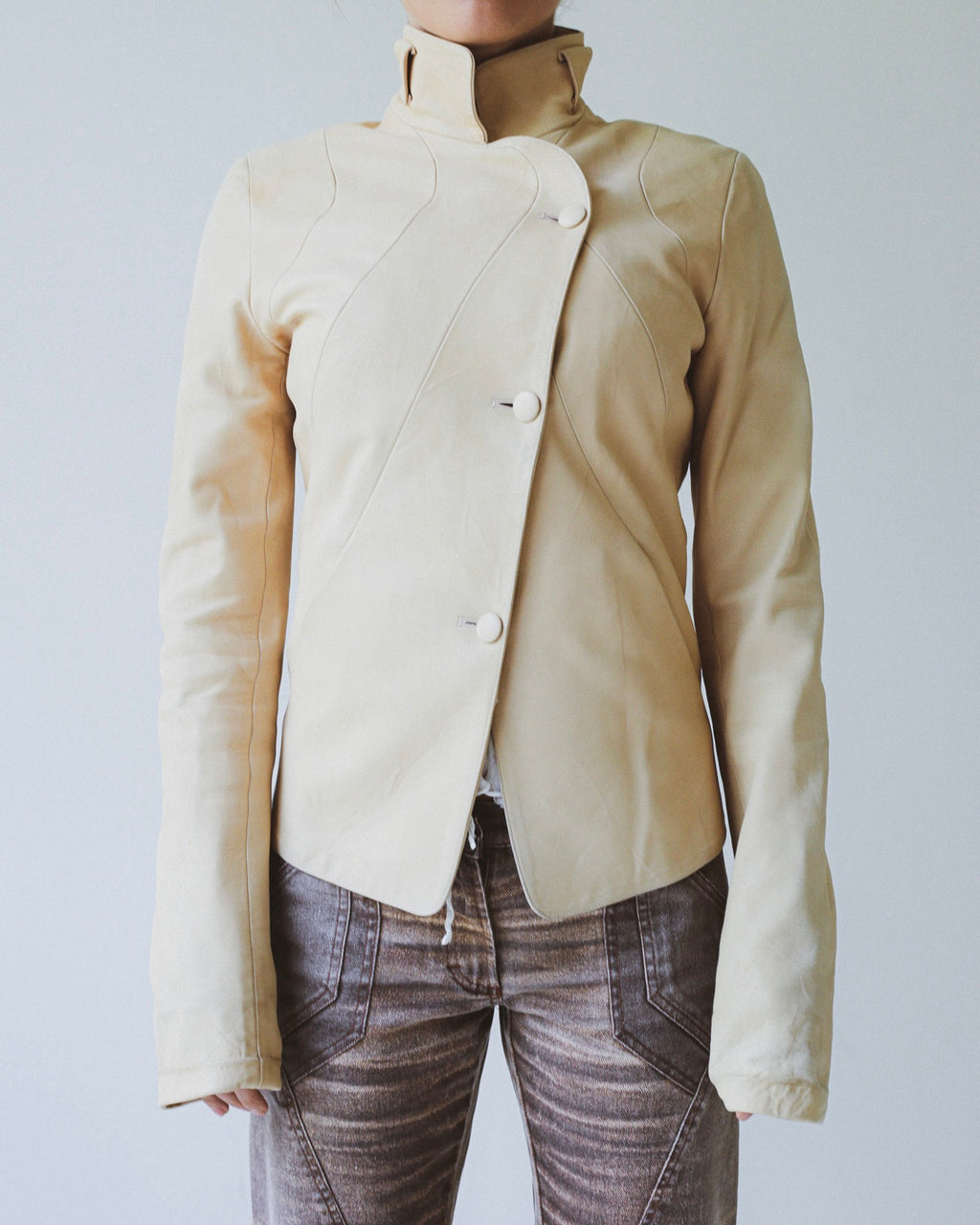 Chloé A/W 2002 leather jacket by Pheobe Philo