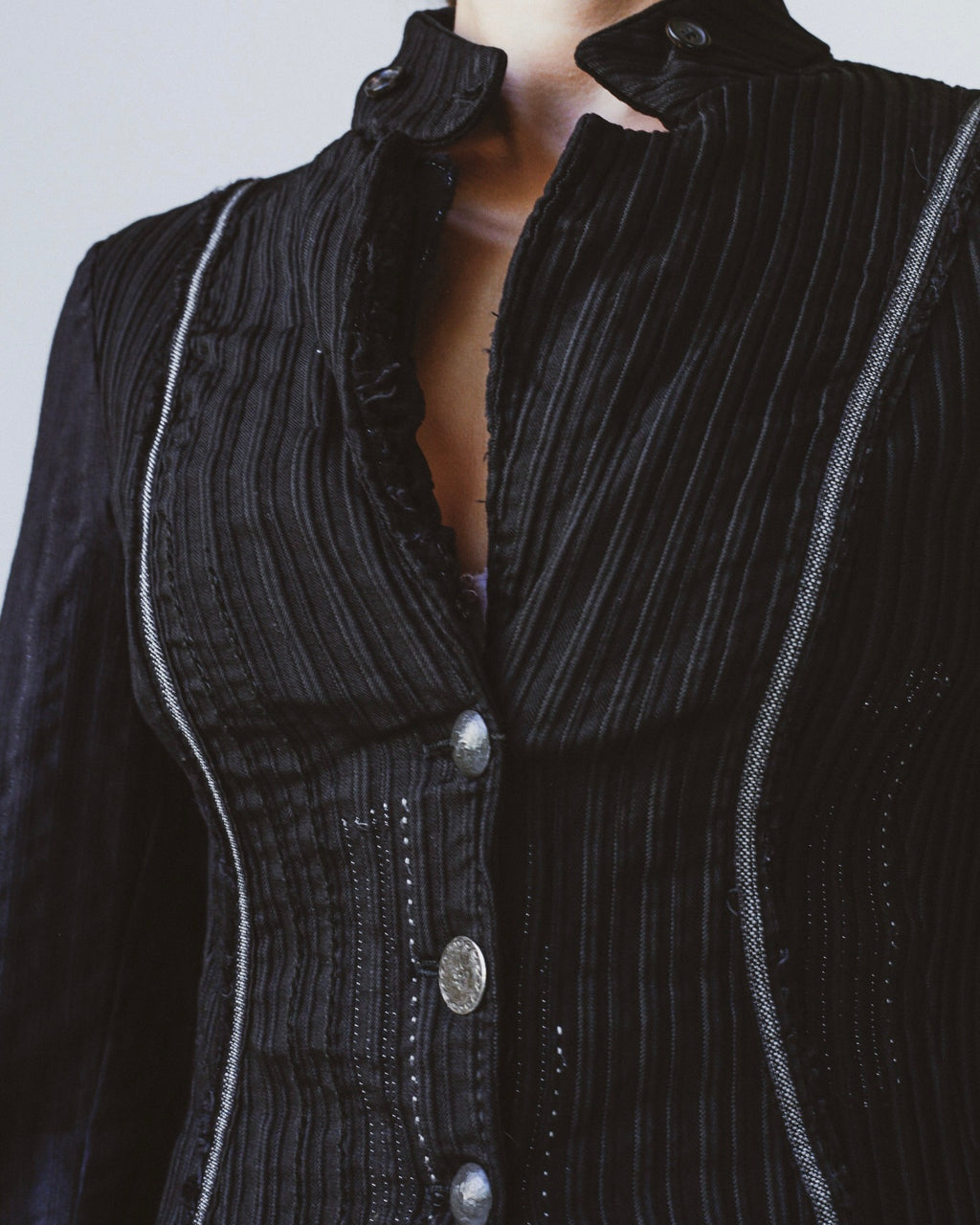 Marithé + François Girbaud pleated jacket
