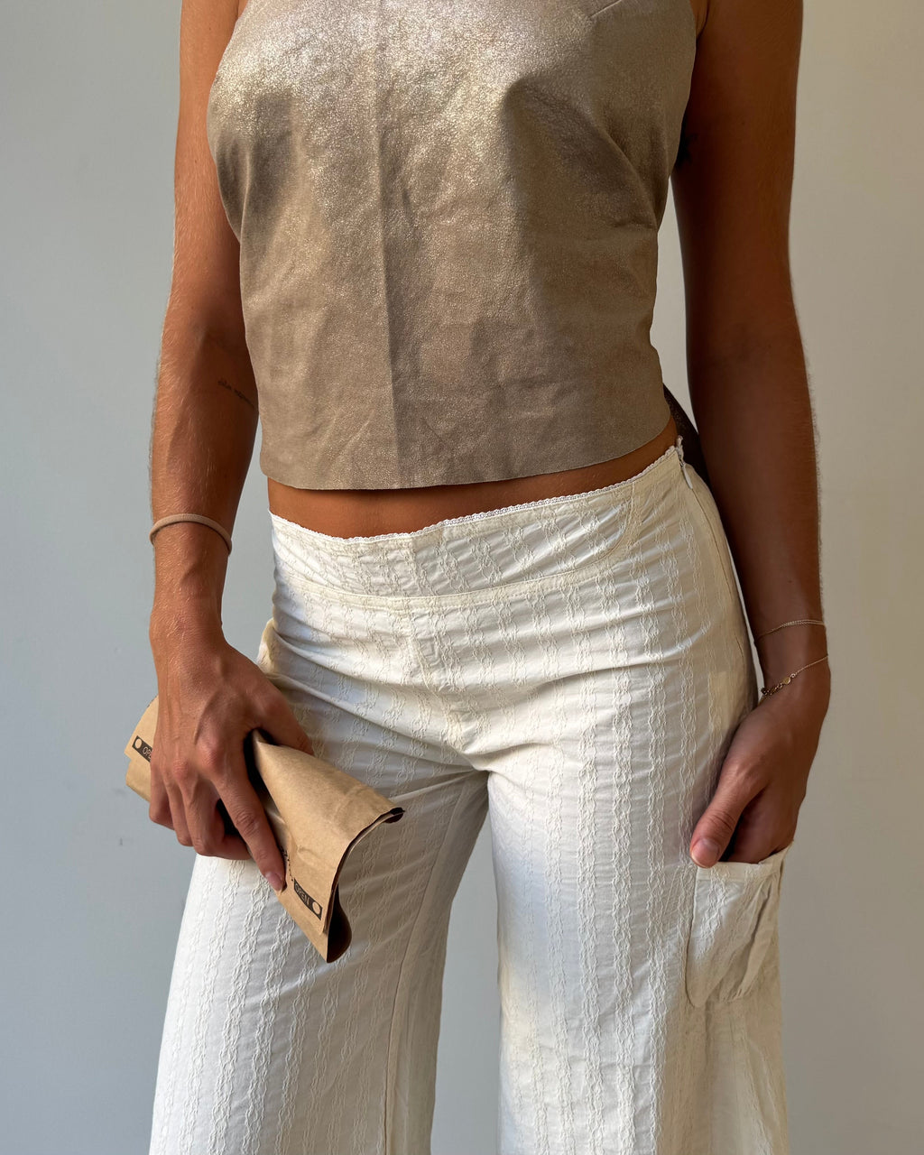 Custo Barcelona dropped wide leg trousers