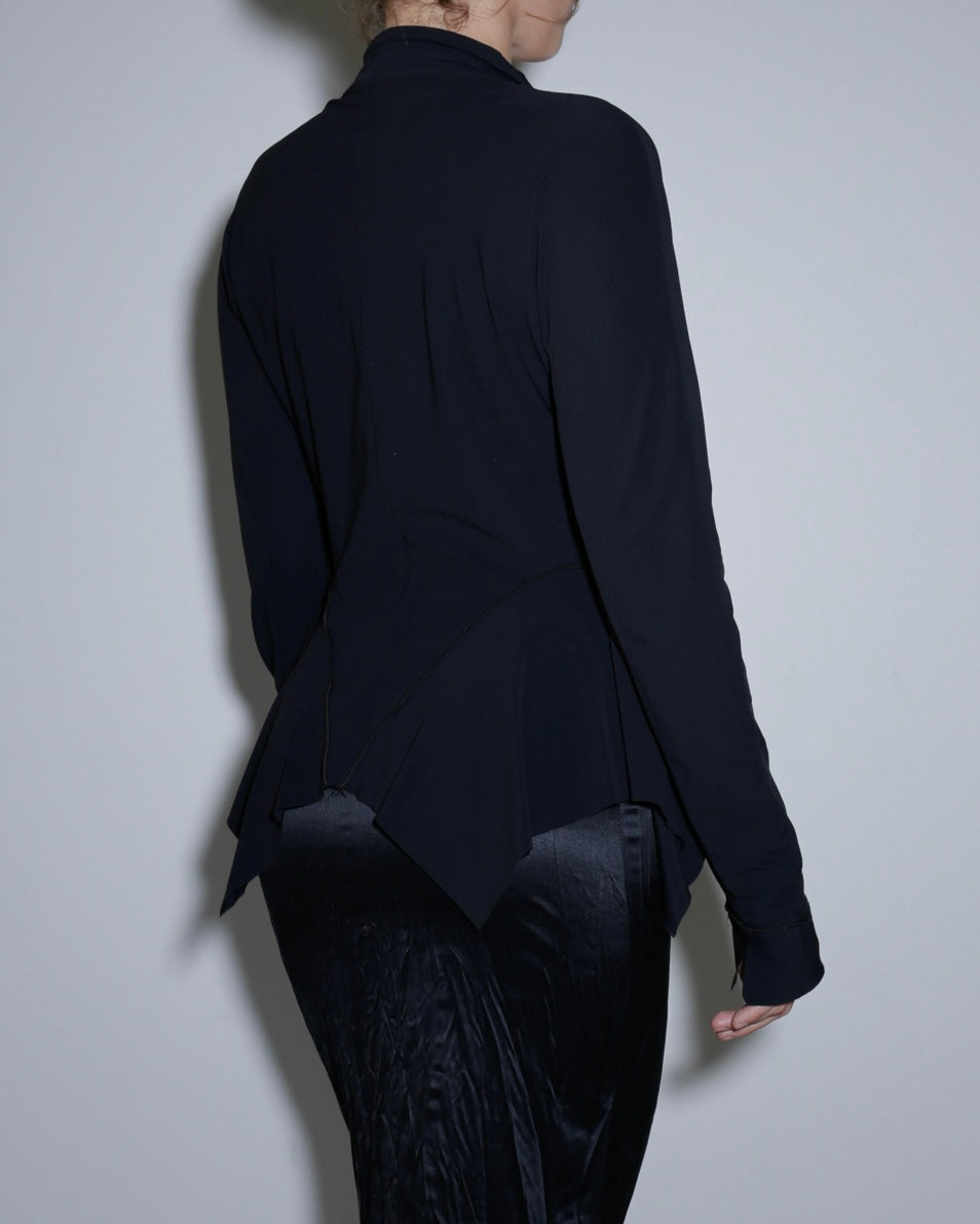Marithé + François Girbaud peplum blouse