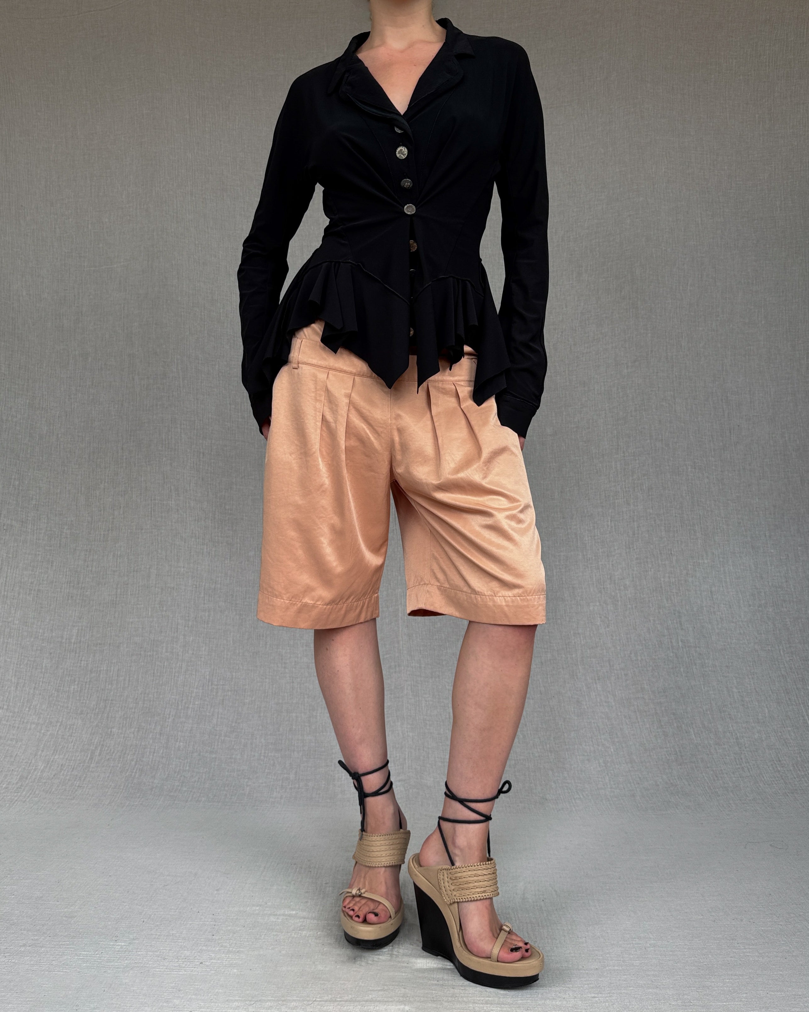 Cop Copine peach bermuda shorts