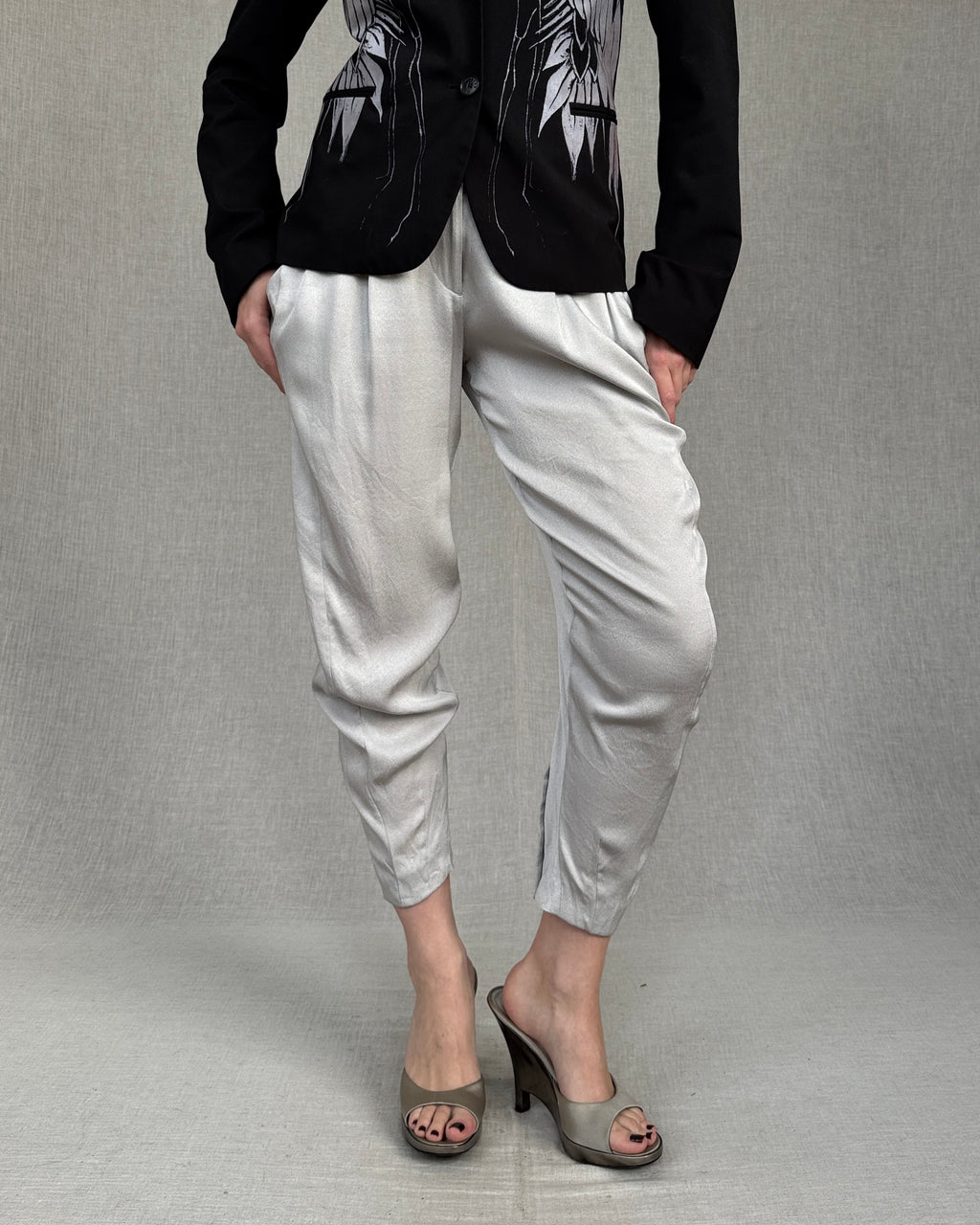 McQueen silk trousers 2008