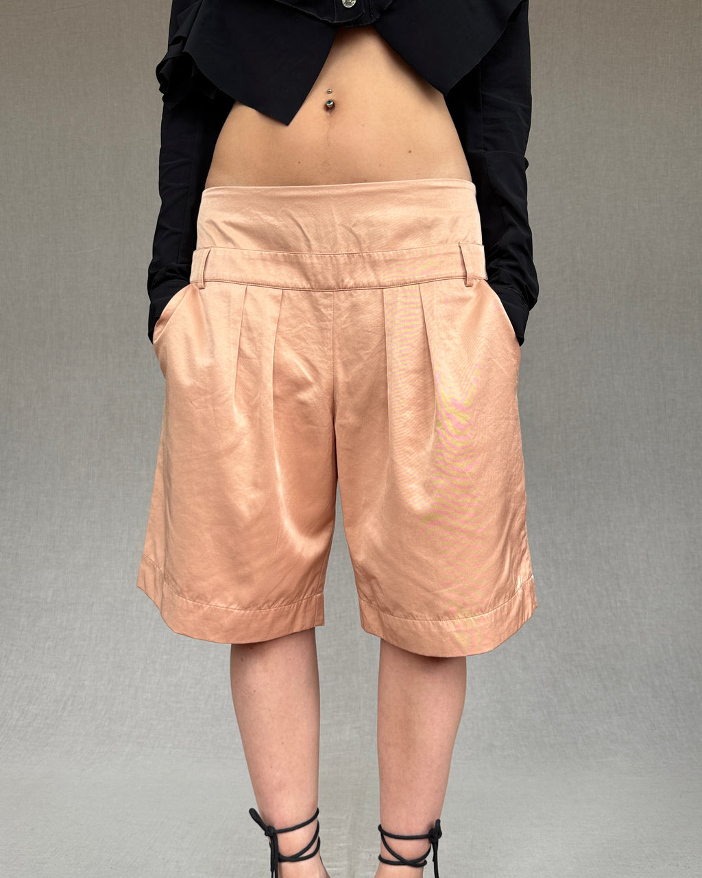 Cop Copine peach bermuda shorts