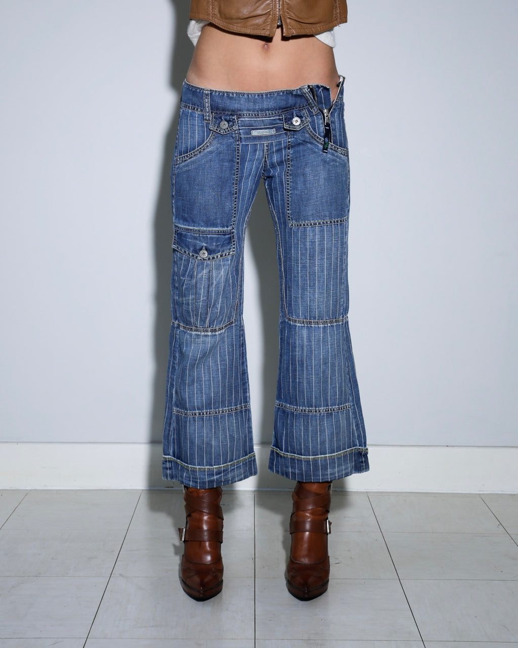 Marithé + François Girbaud cropped jeans