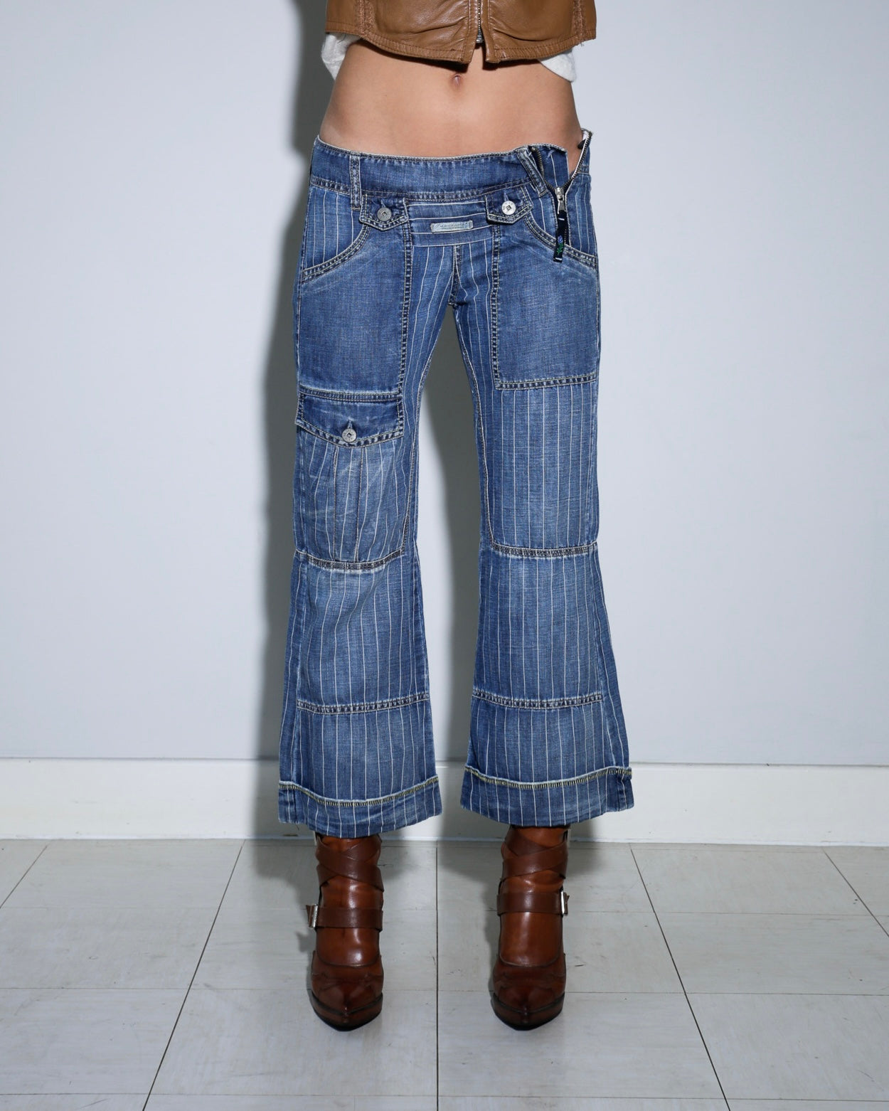 Marithé + François Girbaud cropped jeans