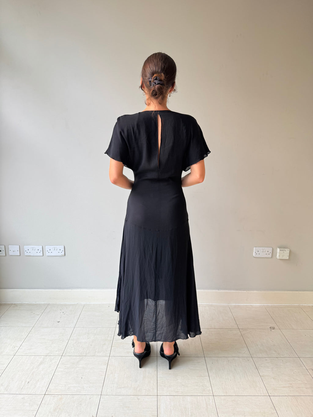Plein Sud sheer cape dress