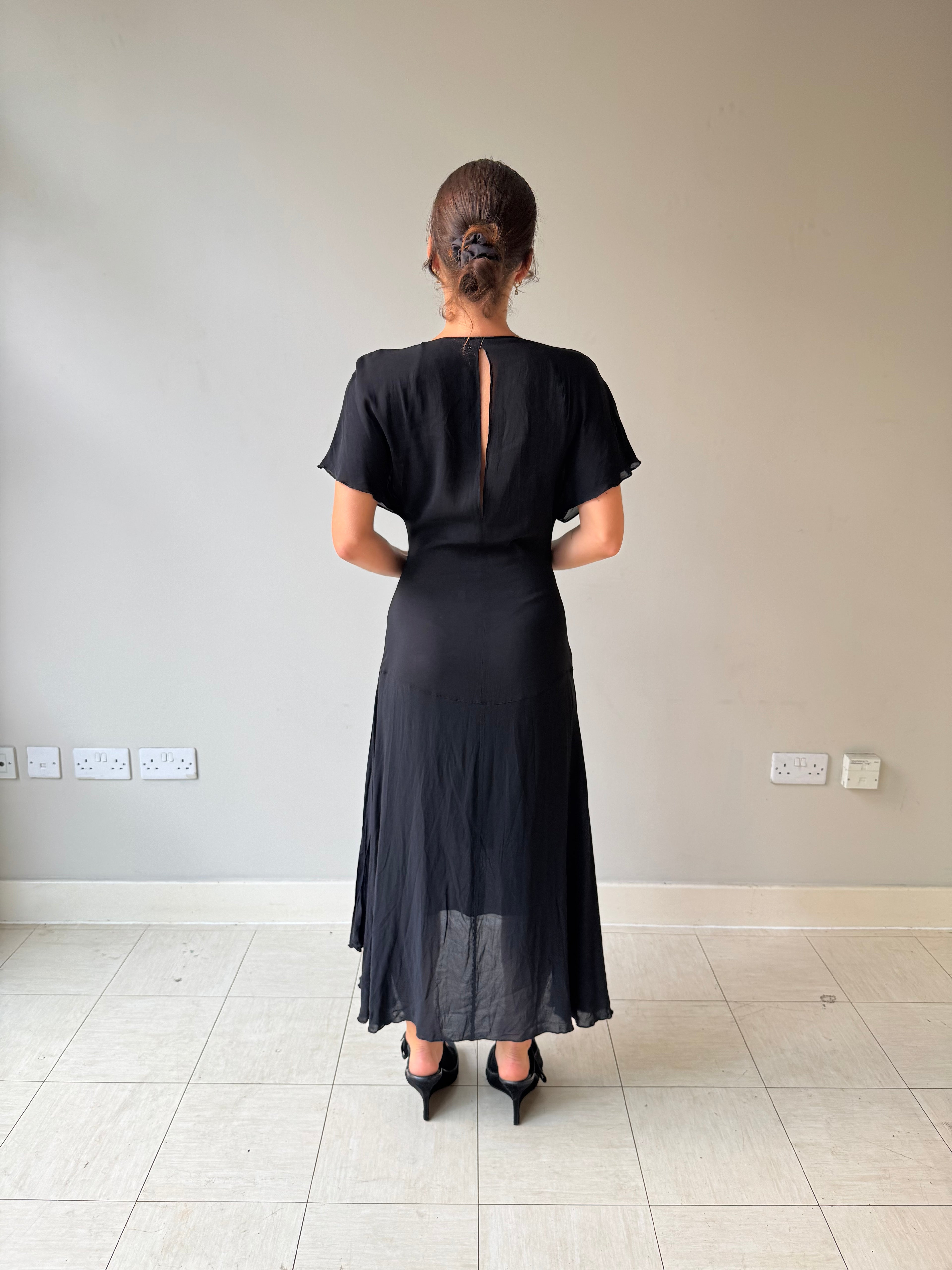 Plein Sud sheer cape dress