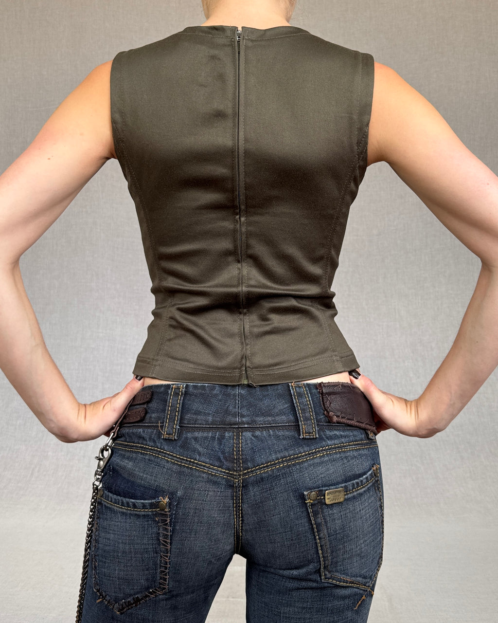 Plein Sud Jeans structured vest