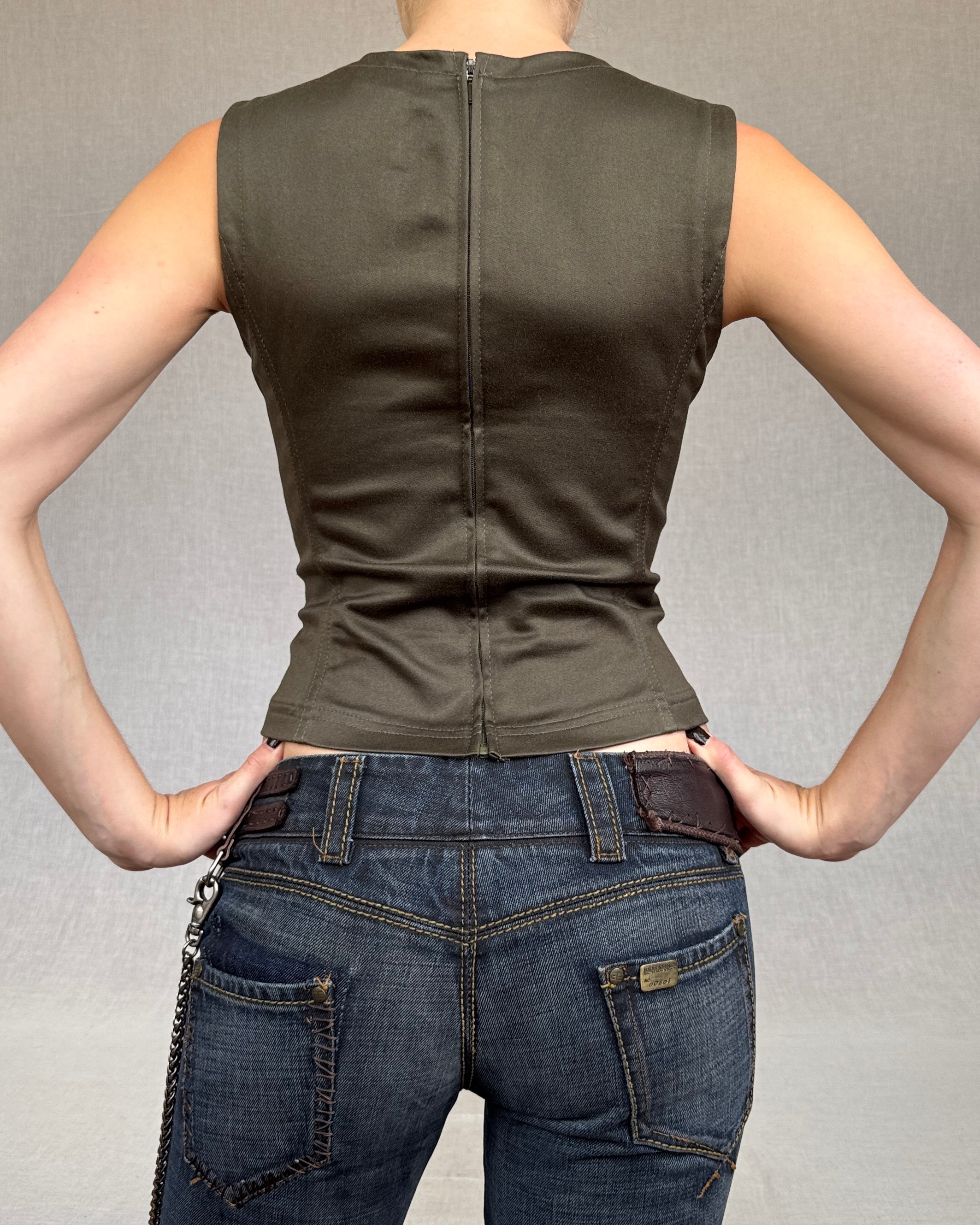 Plein Sud Jeans structured vest