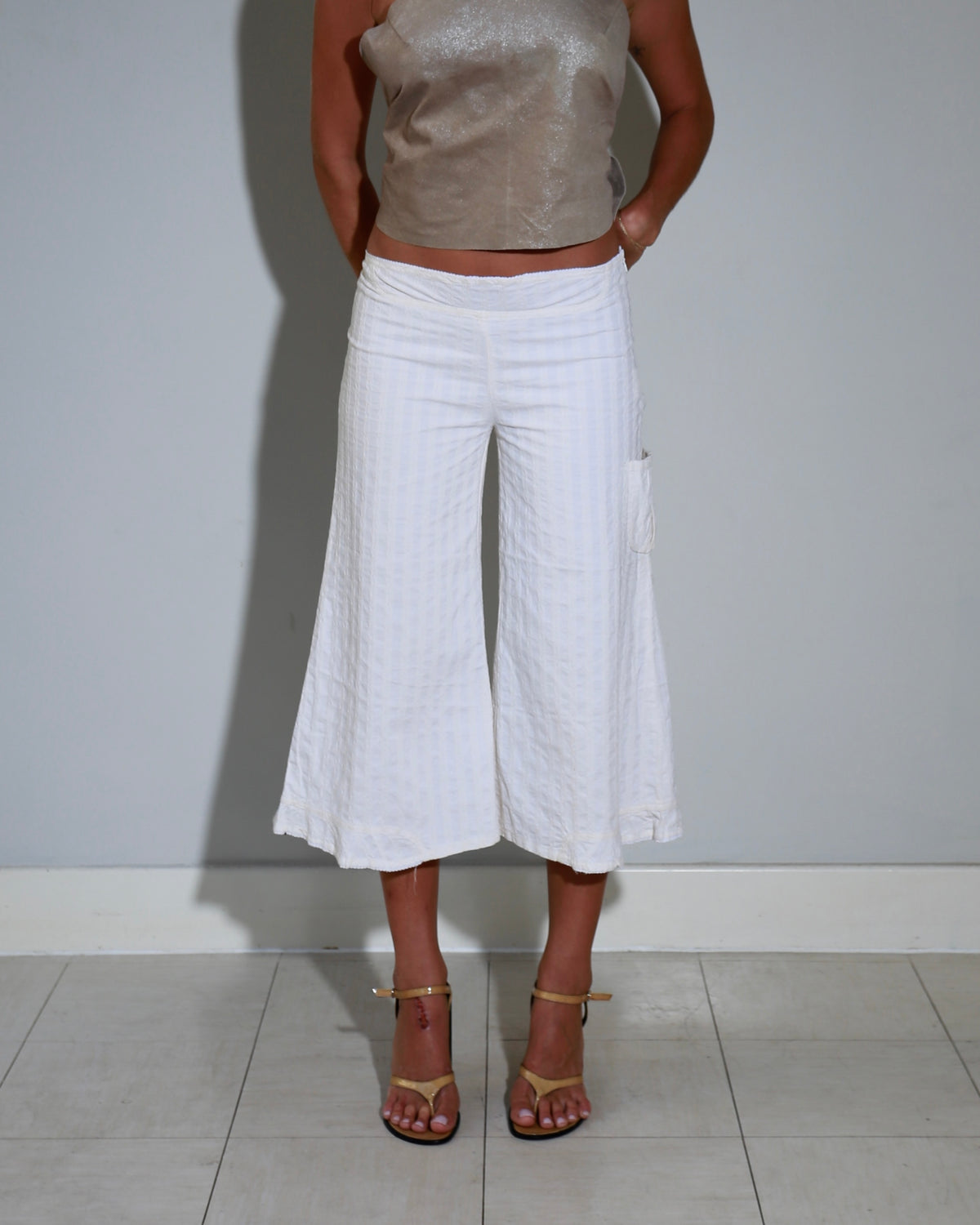 Custo Barcelona dropped wide leg trousers