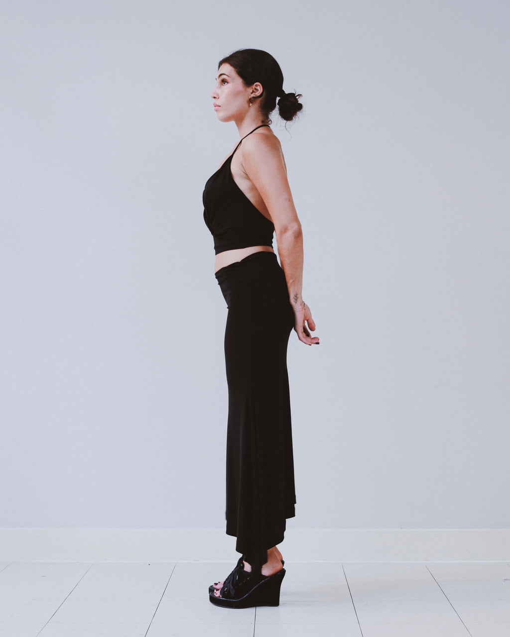 Plain Sud top and skirt set