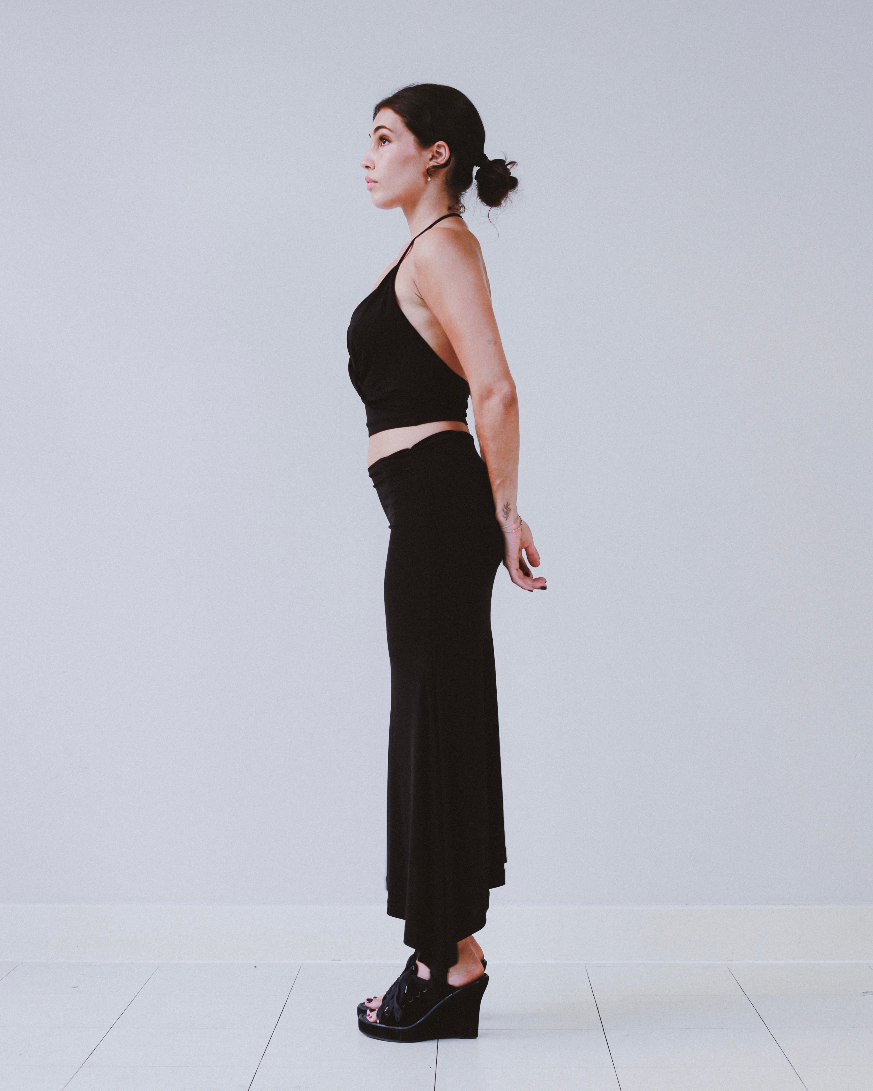 Plain Sud top and skirt set
