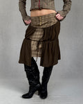 Plein Sud gathered overlay skirt