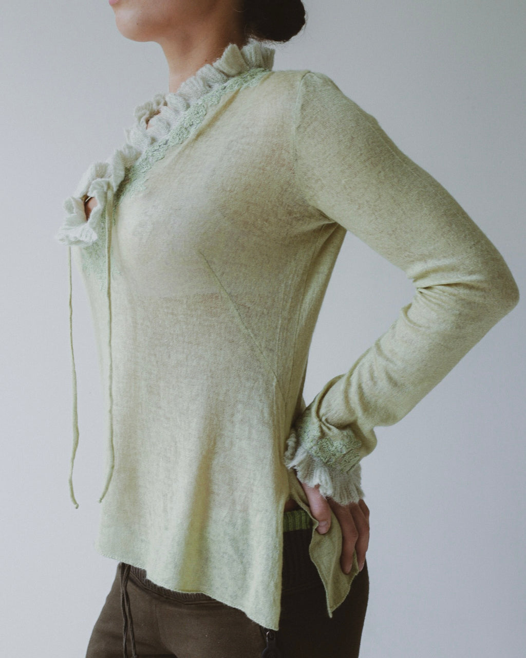 Ermanno Scervino cashmere + silk top