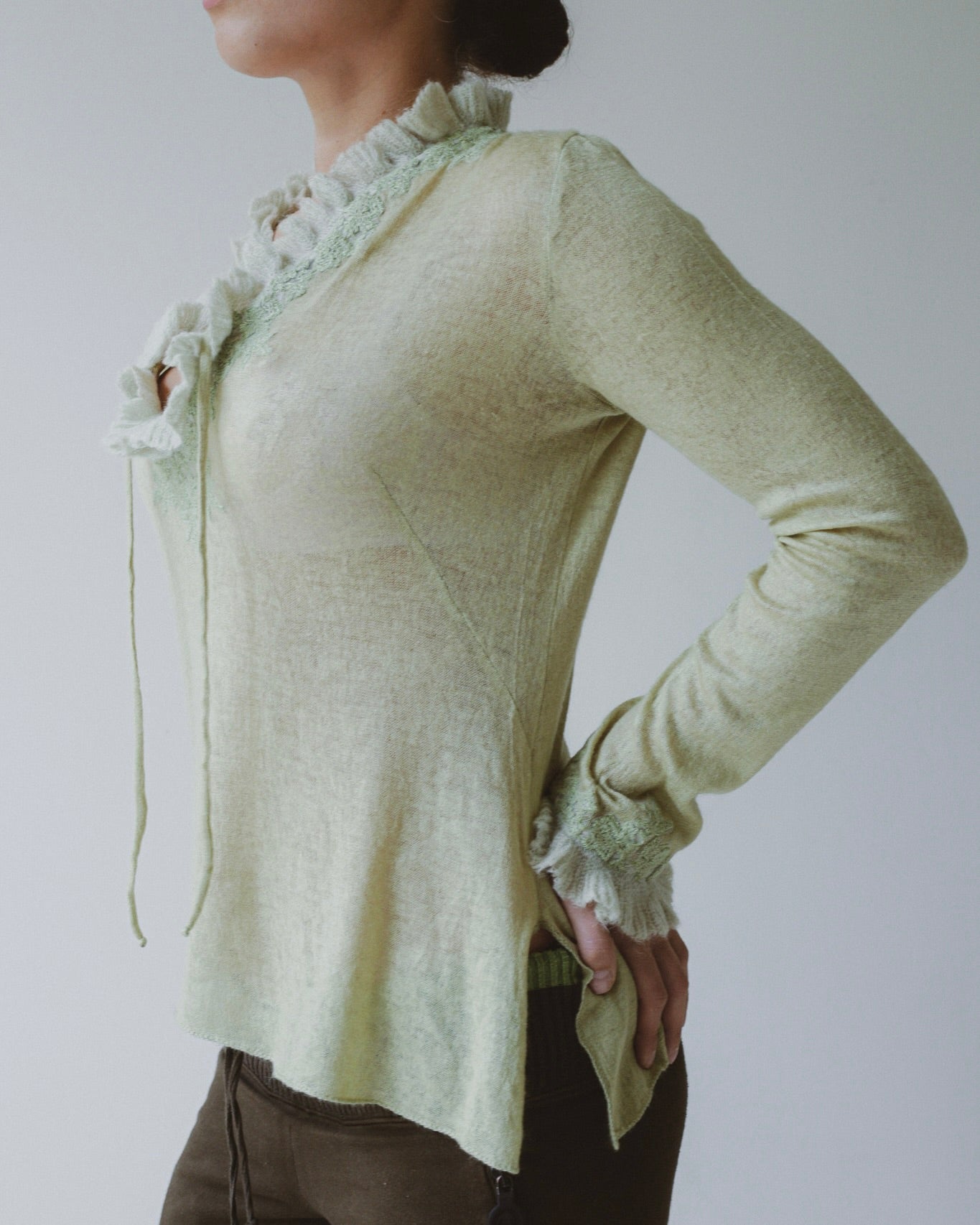 Ermanno Scervino cashmere + silk top