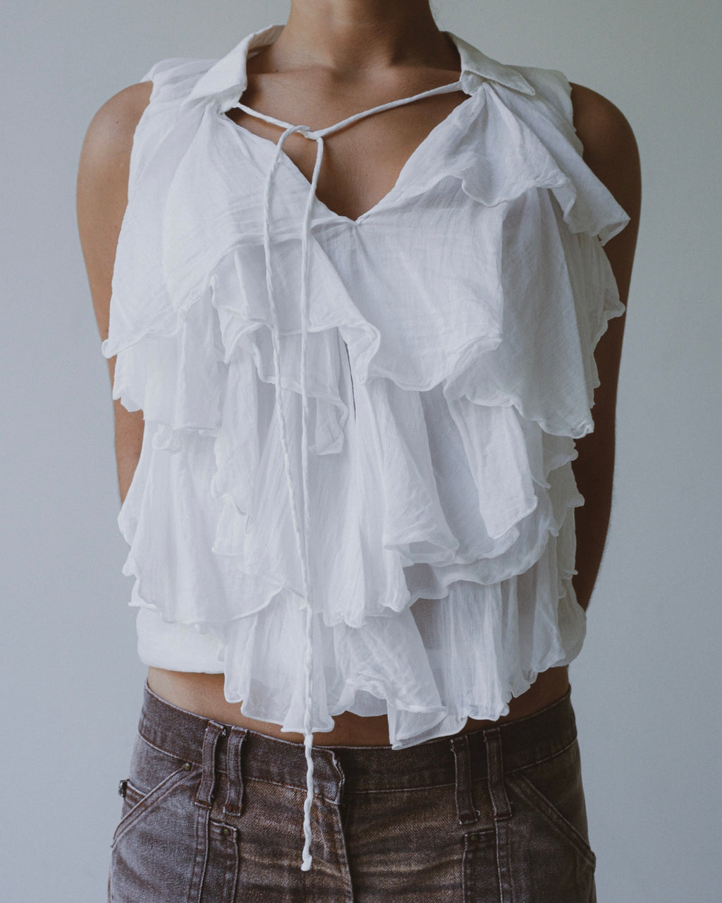 Plein Sud ruffled blouse