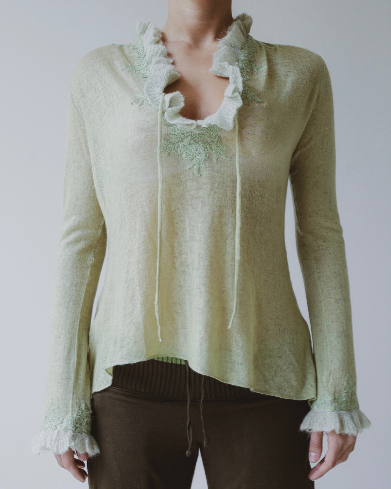 Ermanno Scervino cashmere + silk top