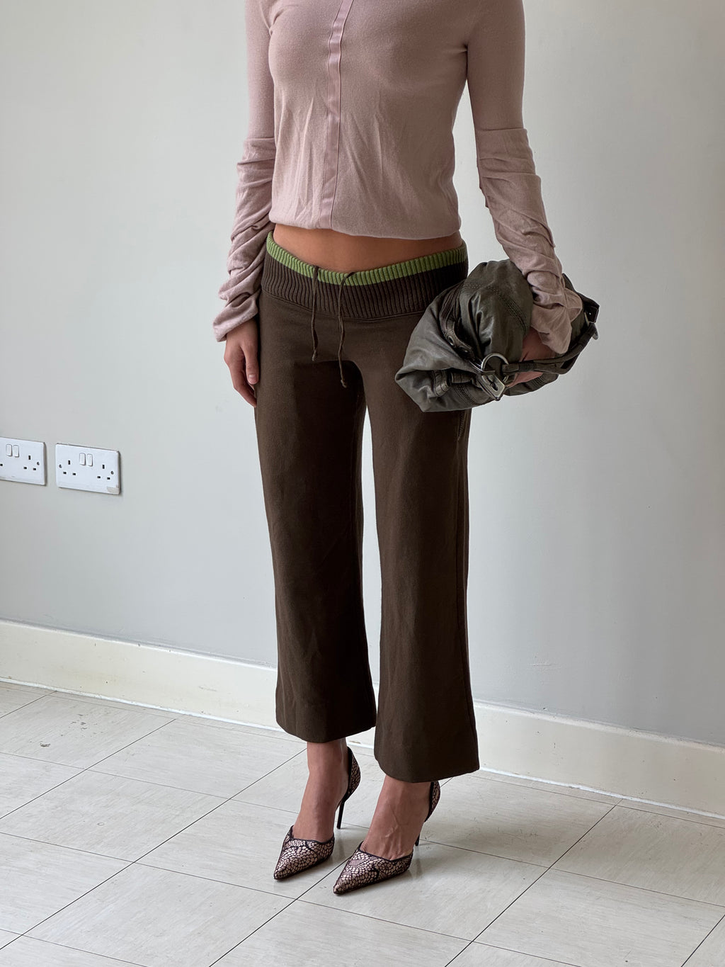 Nina Ricci hitched sleeve cashmere top