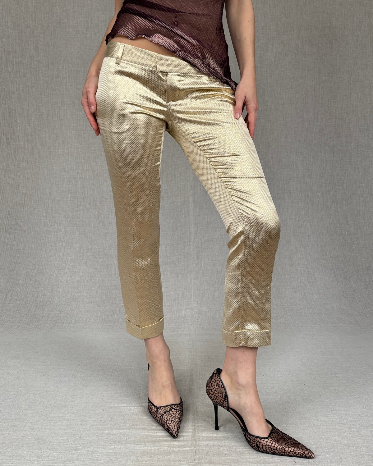 Dsquared2 champagne trousers
