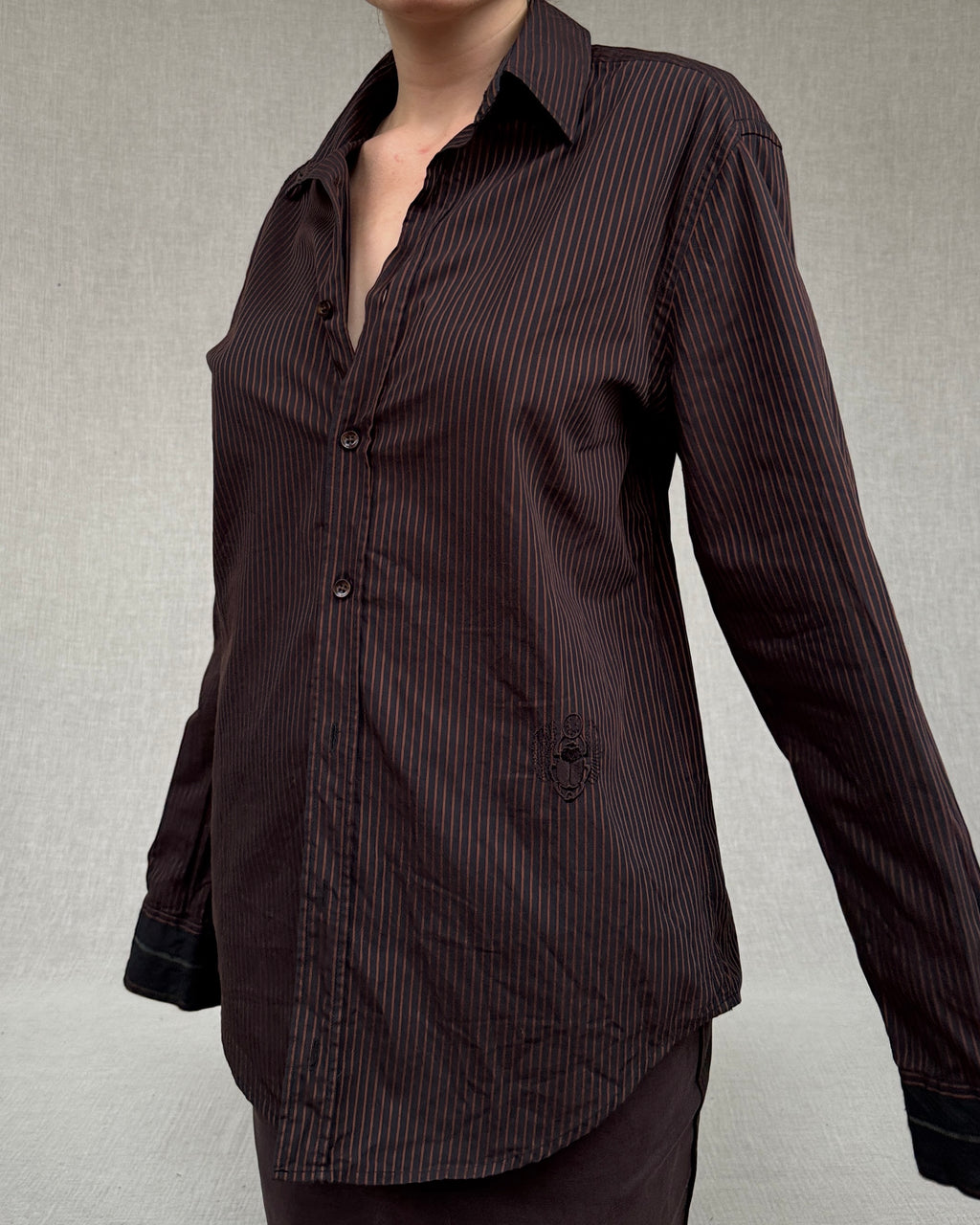 Cavalli pinstripe shirt