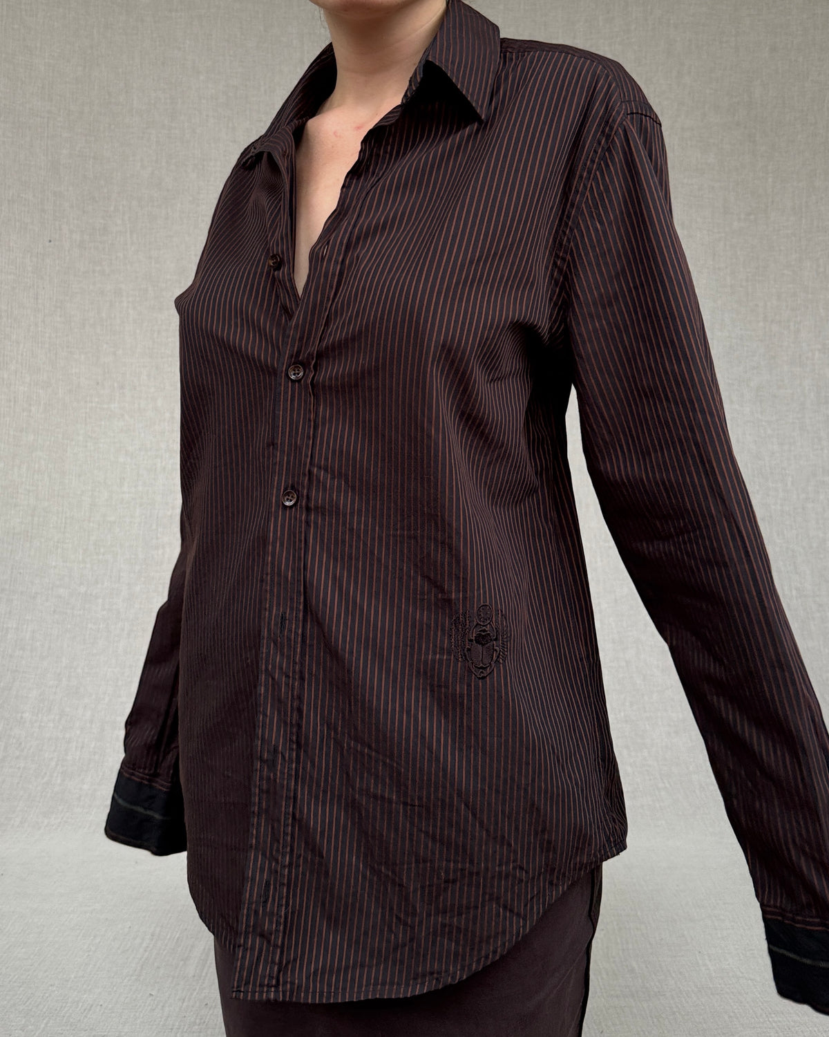 Cavalli pinstripe shirt