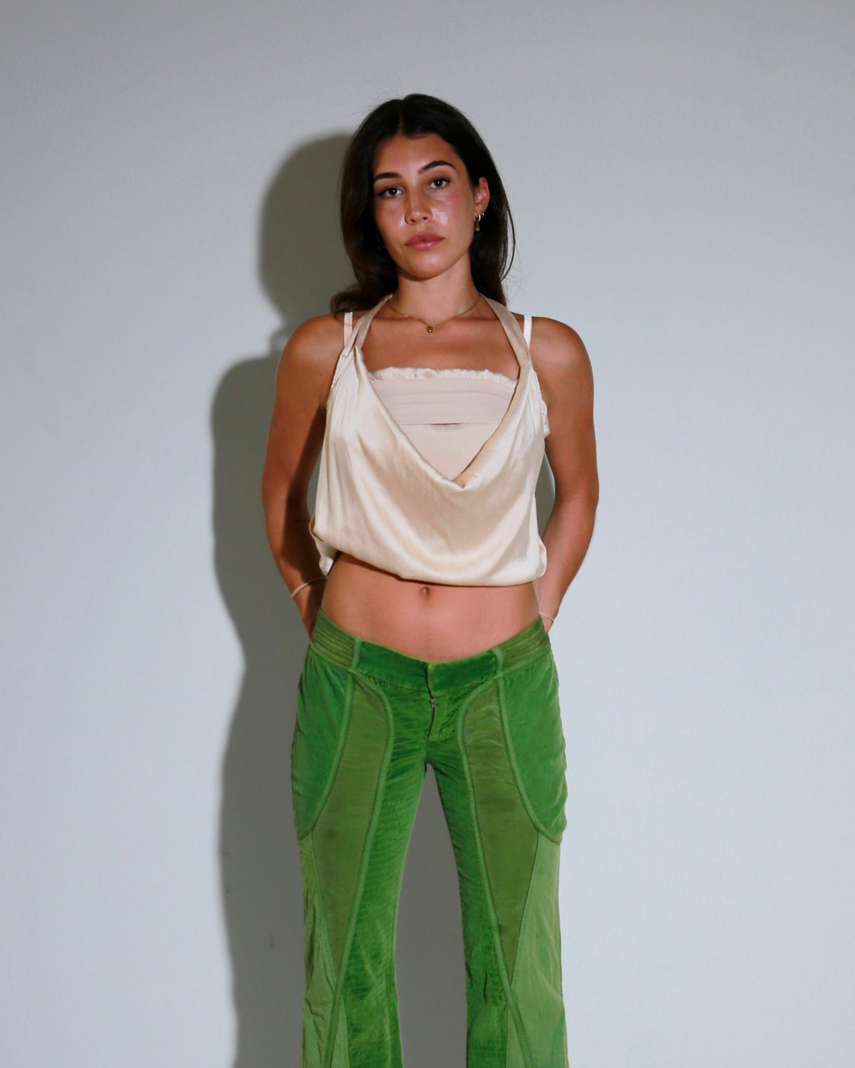 Patrizia Pepe silk blend halter top