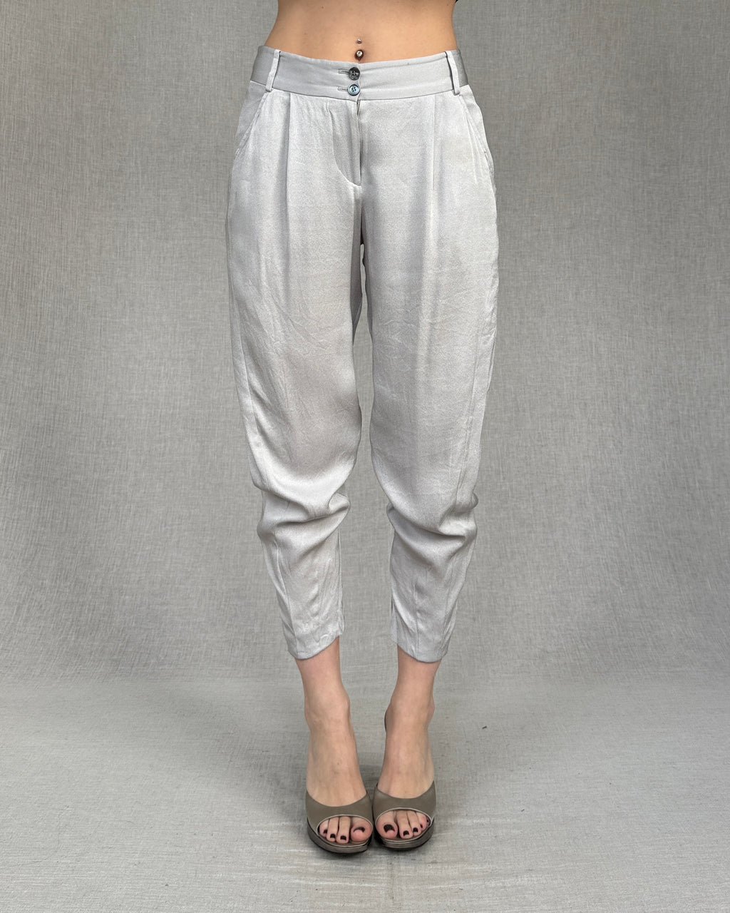 McQueen silk trousers 2008