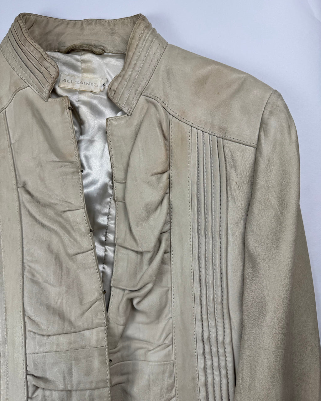 Allsaints military leather jacket